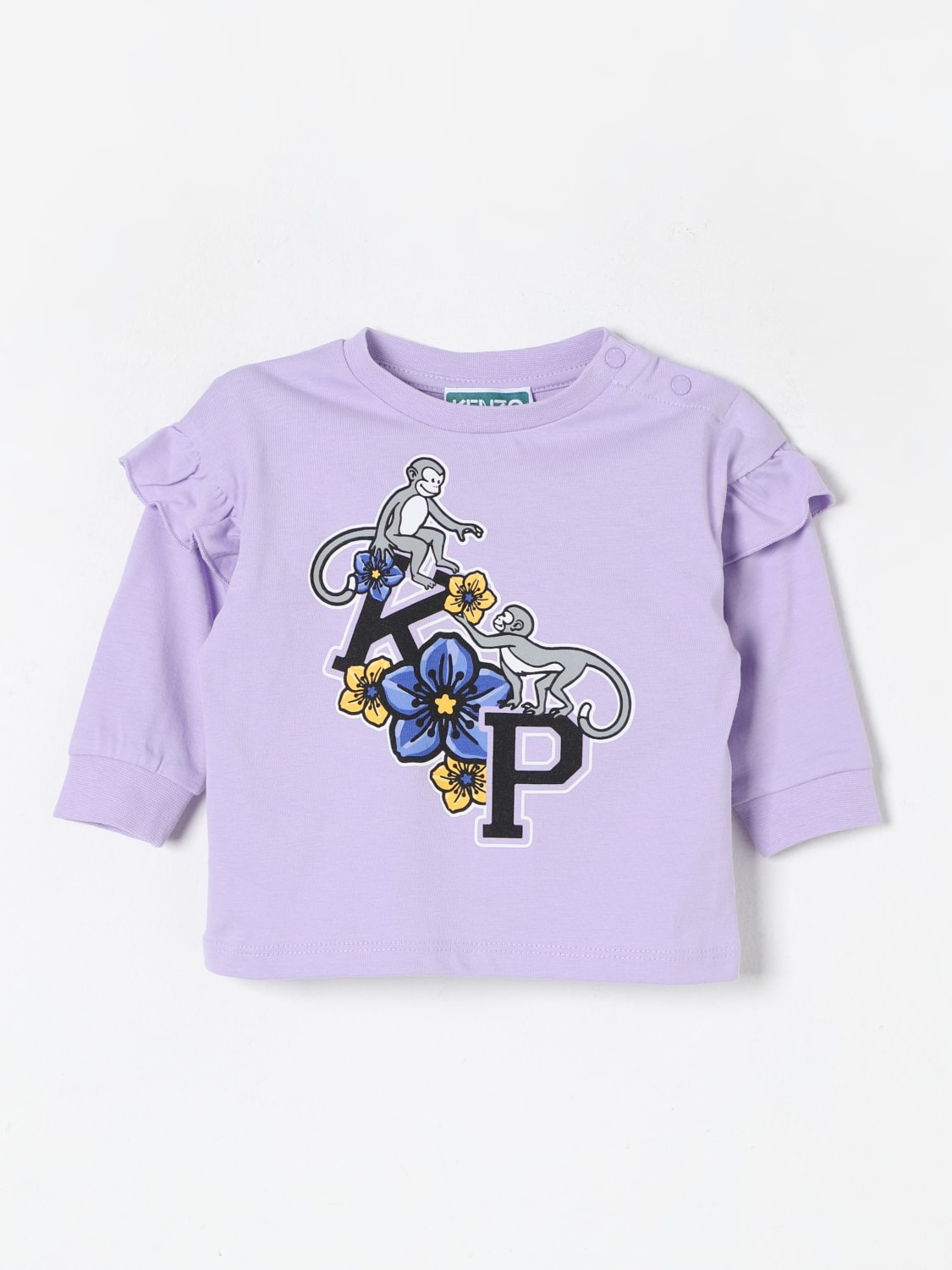 KENZO KIDS T-SHIRT: T-shirt kids Kenzo Kids, Lilac - Img 1