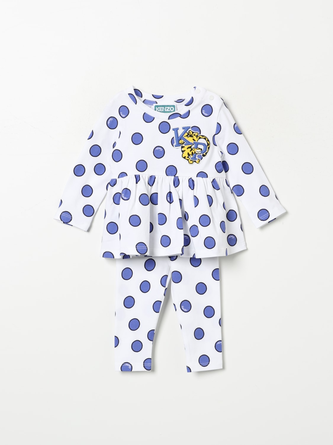 KENZO KIDS 롬퍼: 롬퍼 남아 Kenzo Kids, 화이트 - Img 1