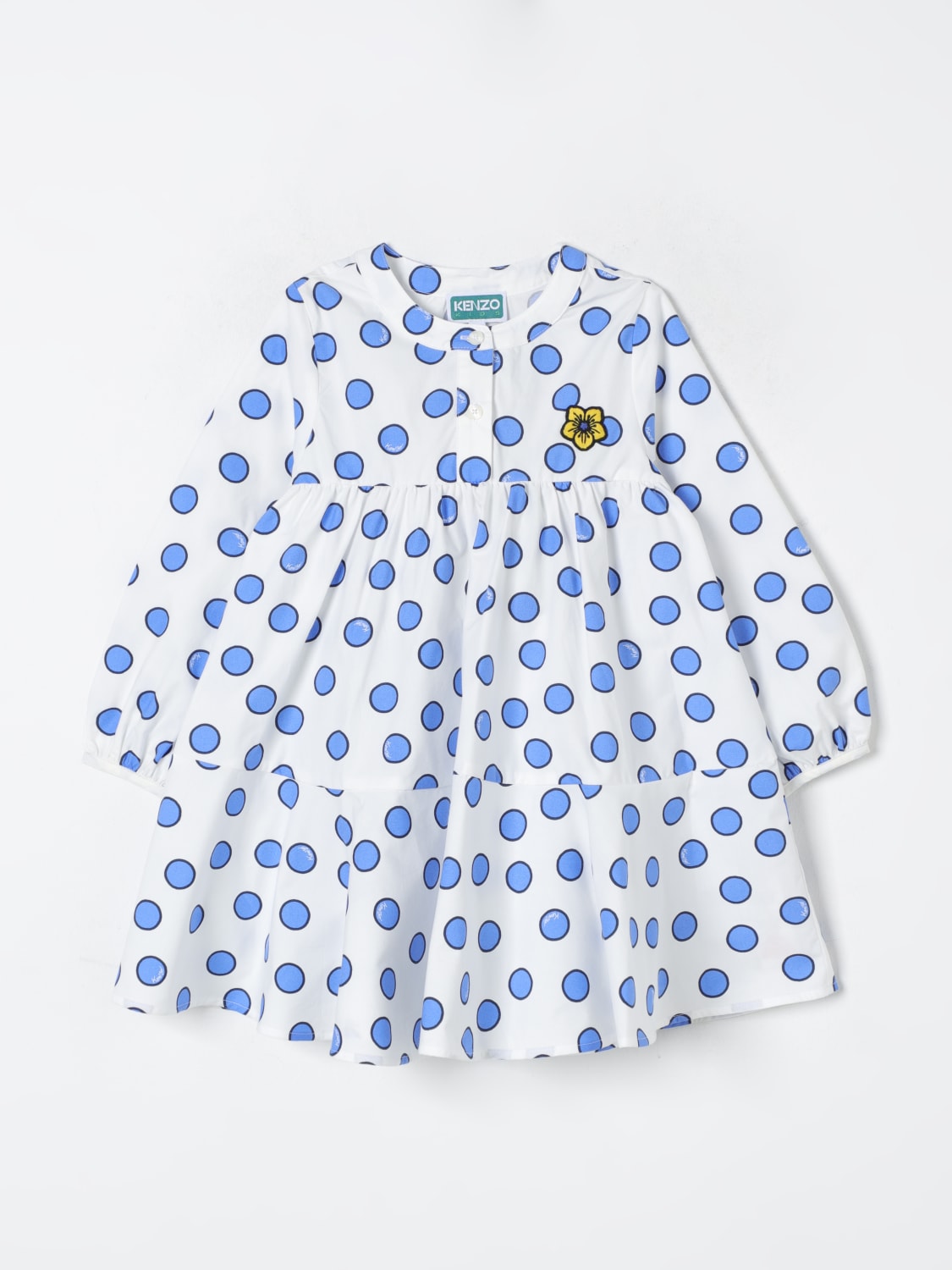 KENZO KIDS KLEID: Kleid kinder Kenzo Kids, Weiß - Img 1