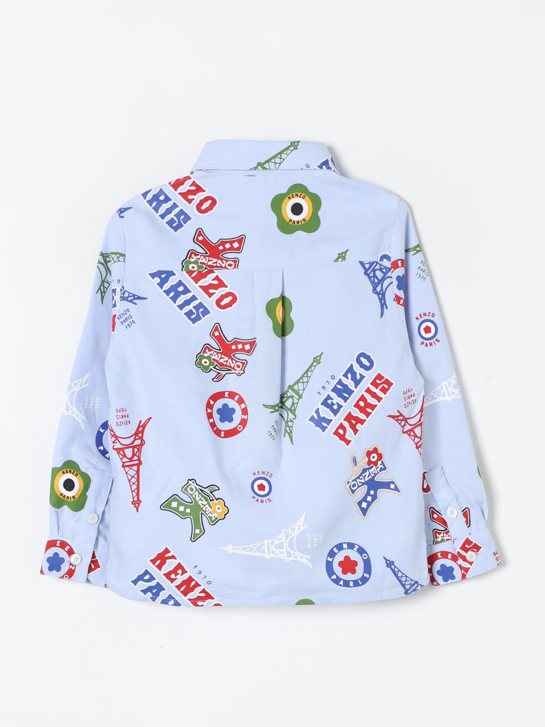 KENZO KIDS SHIRT: Shirt kids Kenzo Kids, Blue - Img 2