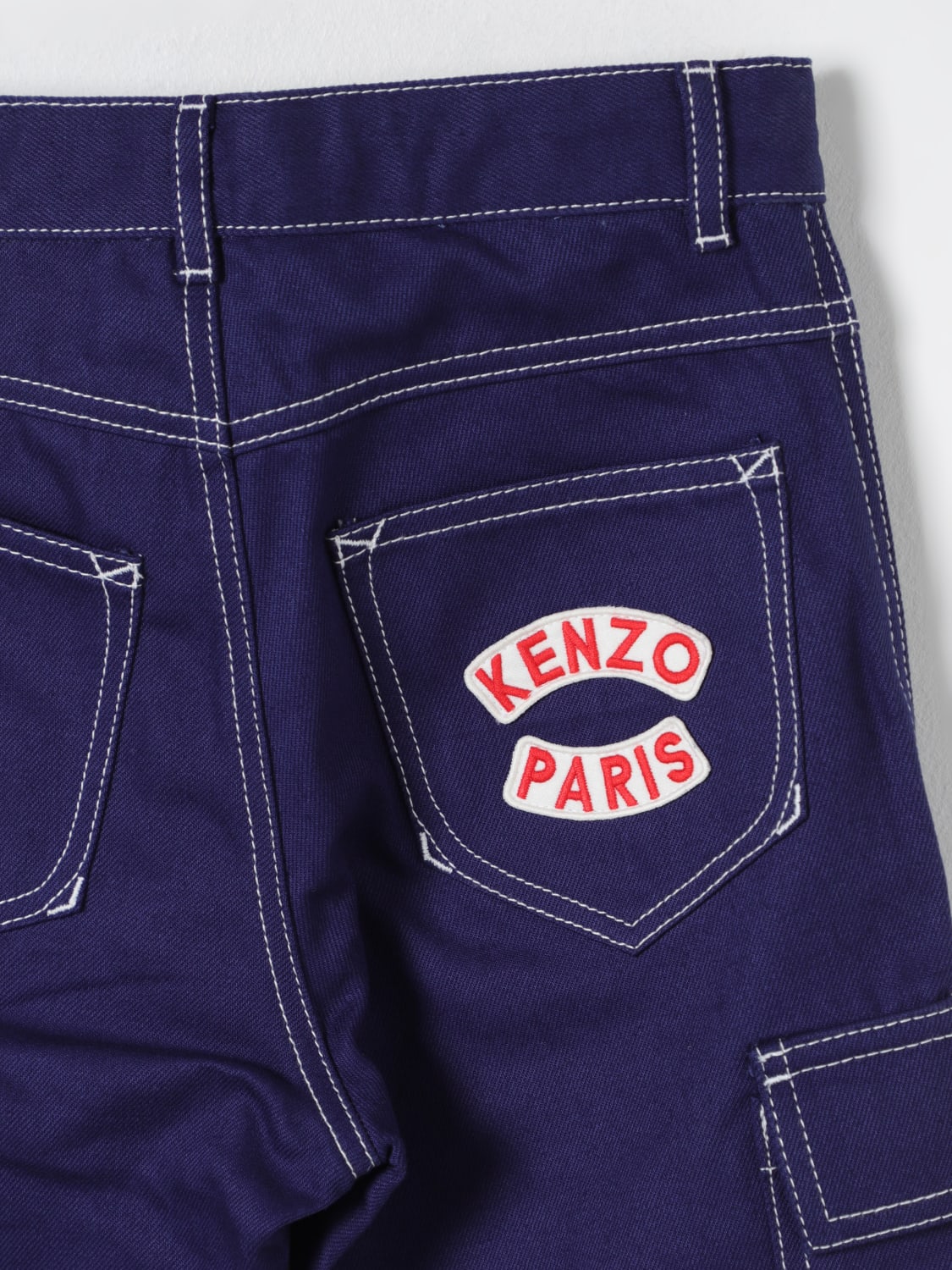 KENZO KIDS 청바지: 팬츠 남아 Kenzo Kids, 블루 - Img 3