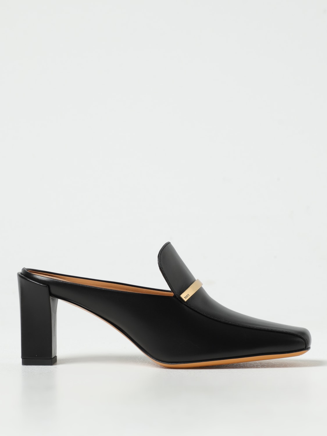 TOD'S SCARPE CON TACCO: Mules Tod's in pelle , Nero - Img 1