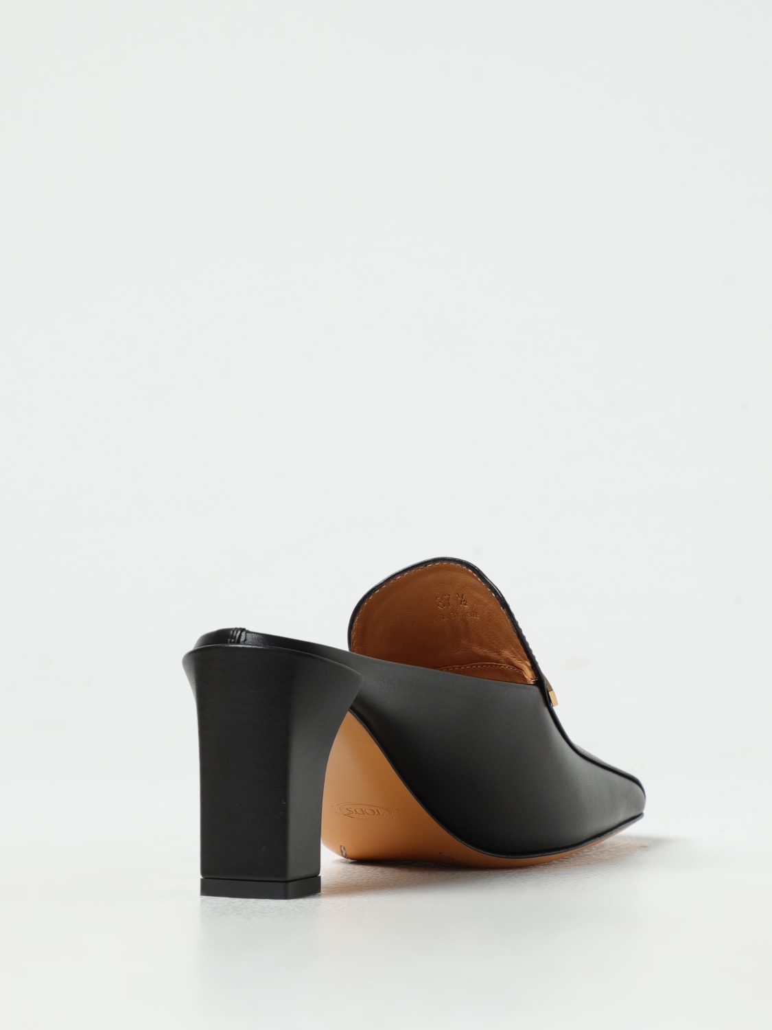 TOD'S SCARPE CON TACCO: Mules Tod's in pelle , Nero - Img 3