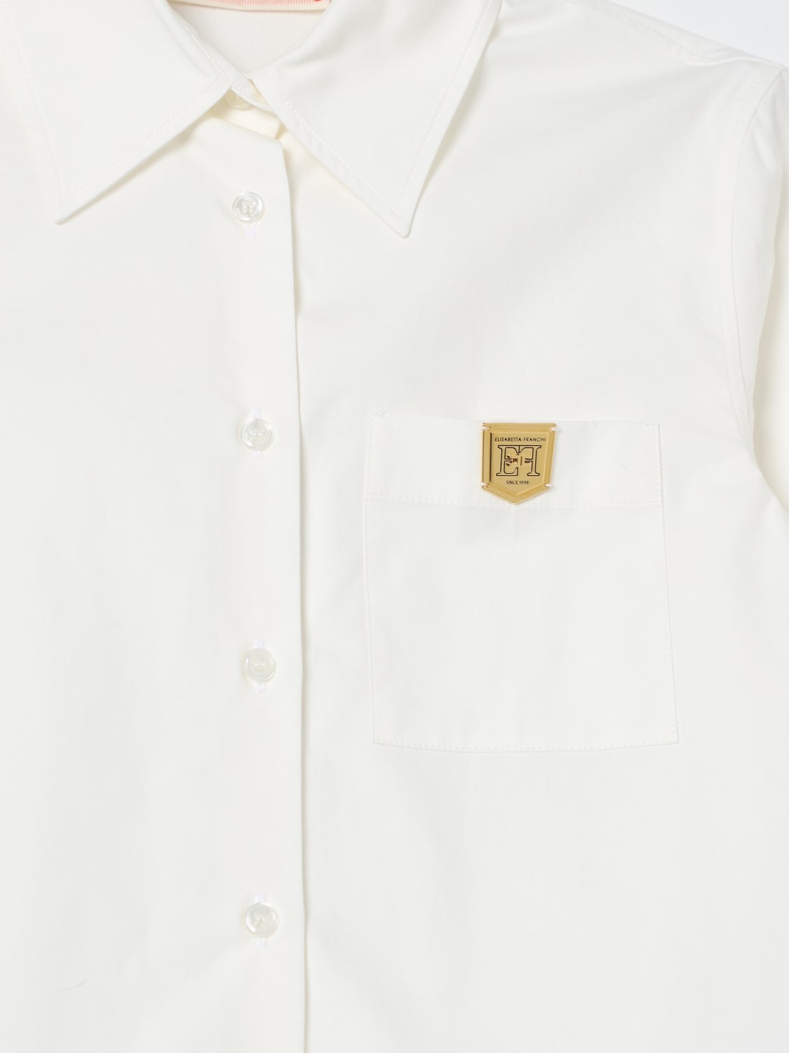 ELISABETTA FRANCHI LA MIA BAMBINA CAMISA: Camisa niños Elisabetta Franchi La Mia Bambina, Nata - Img 3