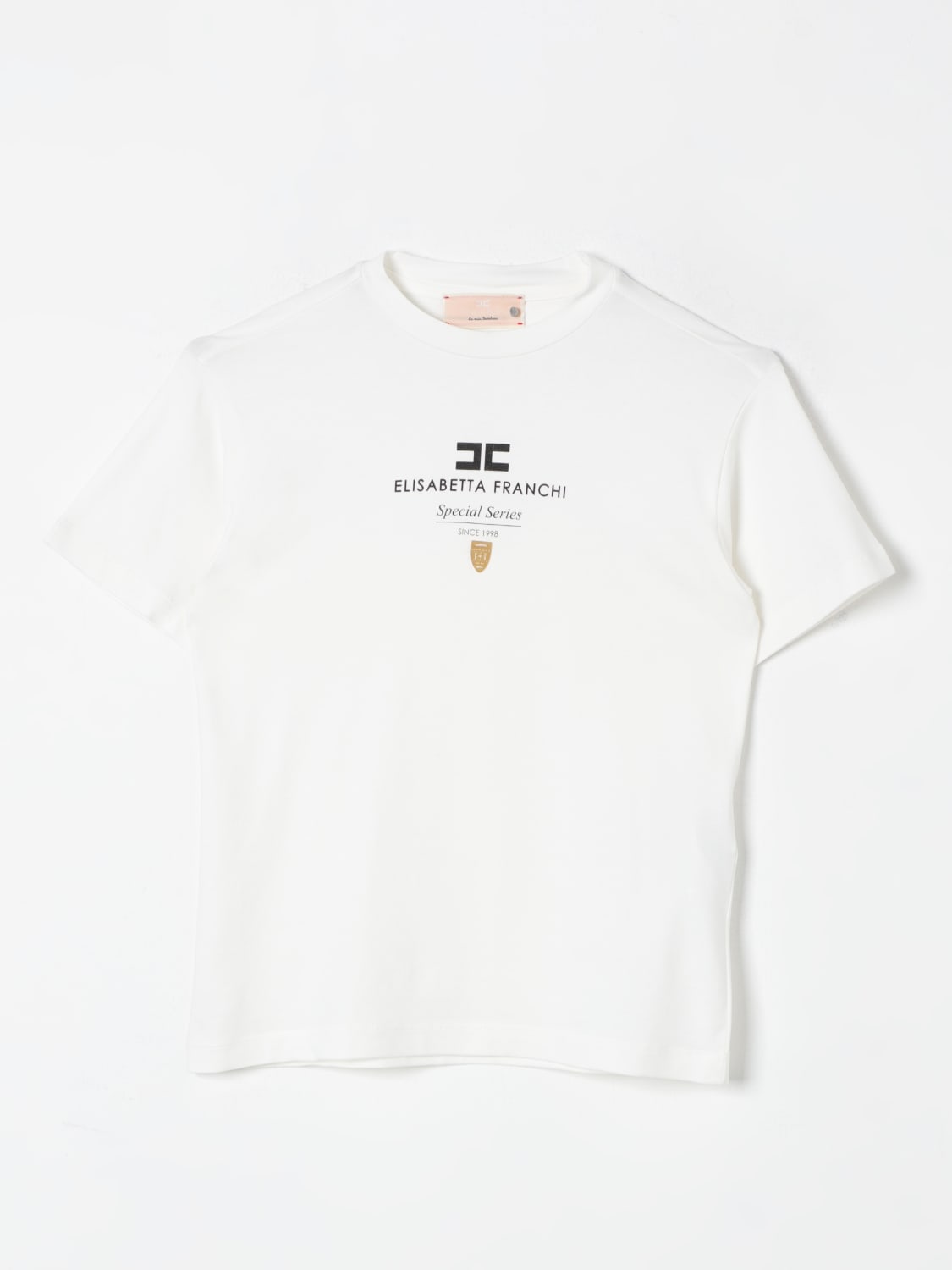 ELISABETTA FRANCHI LA MIA BAMBINA T-SHIRT: T-shirt enfant Elisabetta Franchi La Mia Bambina, Ivoir - Img 1