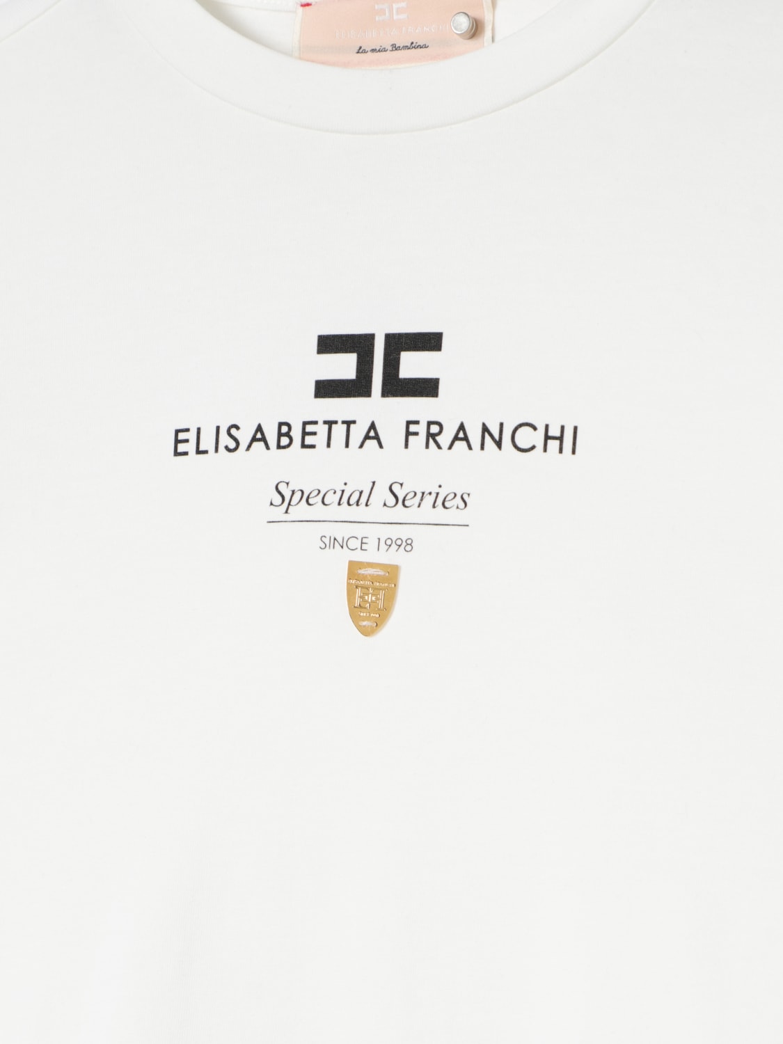 ELISABETTA FRANCHI LA MIA BAMBINA T-SHIRT: T-shirt enfant Elisabetta Franchi La Mia Bambina, Ivoir - Img 3