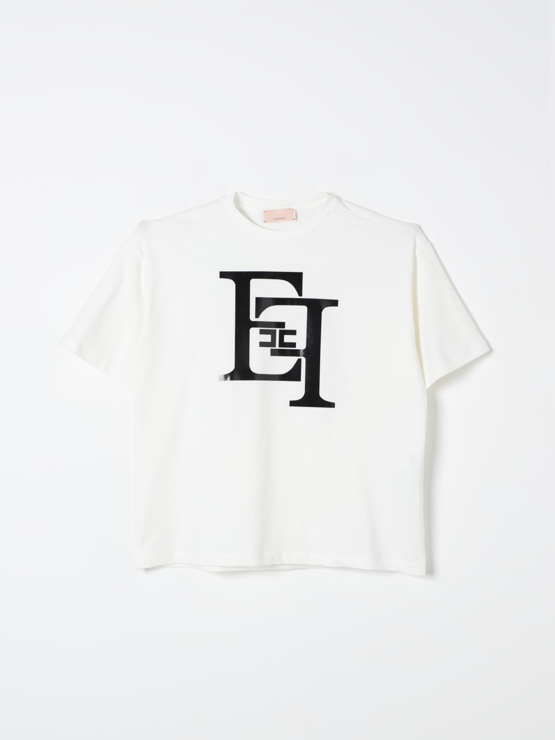 ELISABETTA FRANCHI LA MIA BAMBINA T-SHIRT: T-shirt kids Elisabetta Franchi La Mia Bambina, Ivory - Img 1