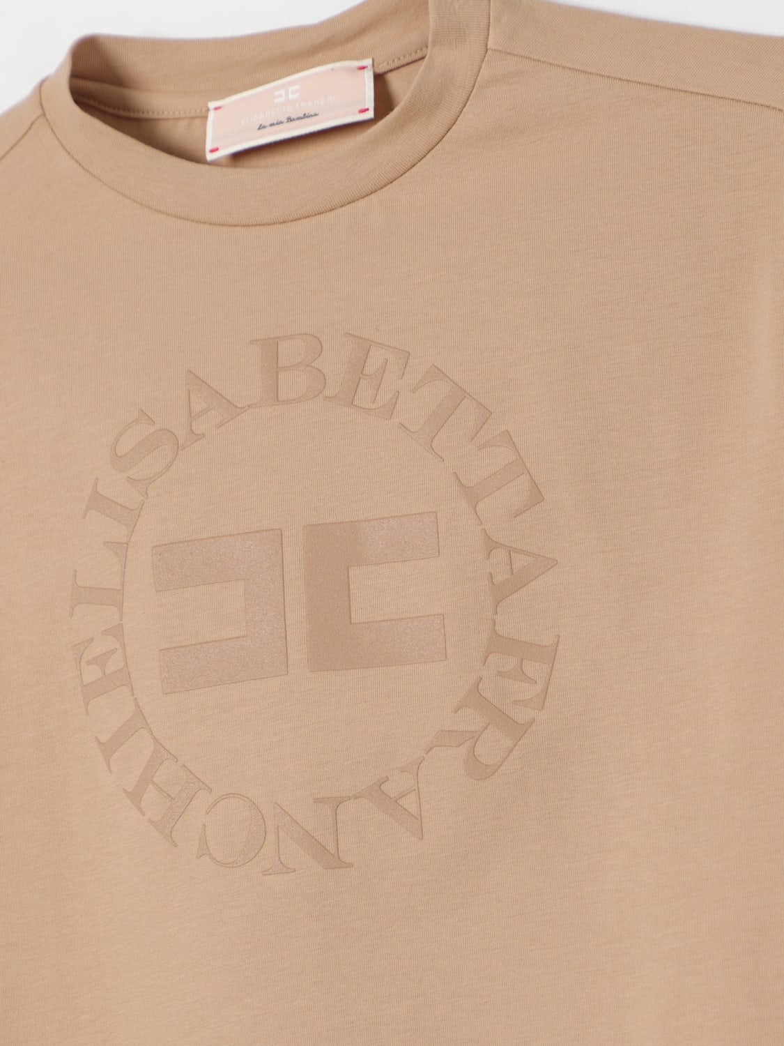 ELISABETTA FRANCHI LA MIA BAMBINA T-SHIRT: T-shirt kids Elisabetta Franchi La Mia Bambina, Camel - Img 3