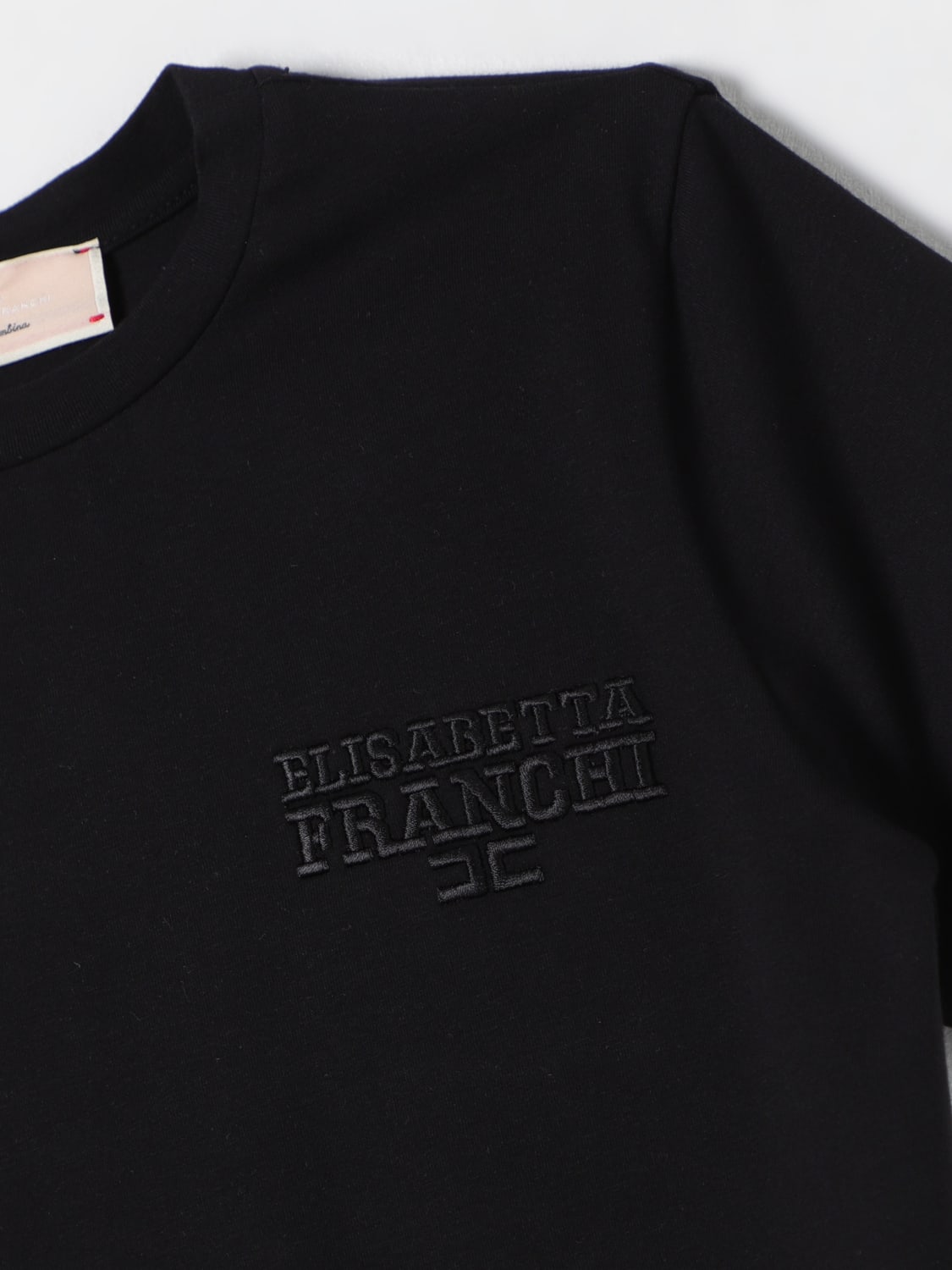 ELISABETTA FRANCHI LA MIA BAMBINA Tシャツ: Tシャツ ボーイ Elisabetta Franchi La Mia Bambina, ブラック - Img 3