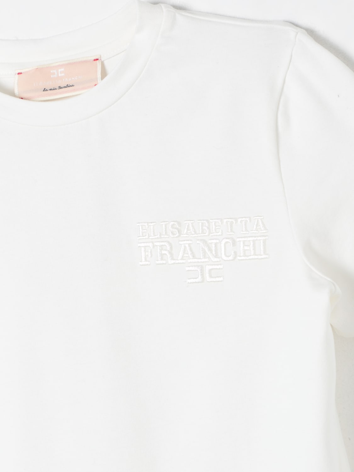 ELISABETTA FRANCHI LA MIA BAMBINA 티셔츠: 티셔츠 남아 Elisabetta Franchi La Mia Bambina, 옐로우 크림 - Img 3