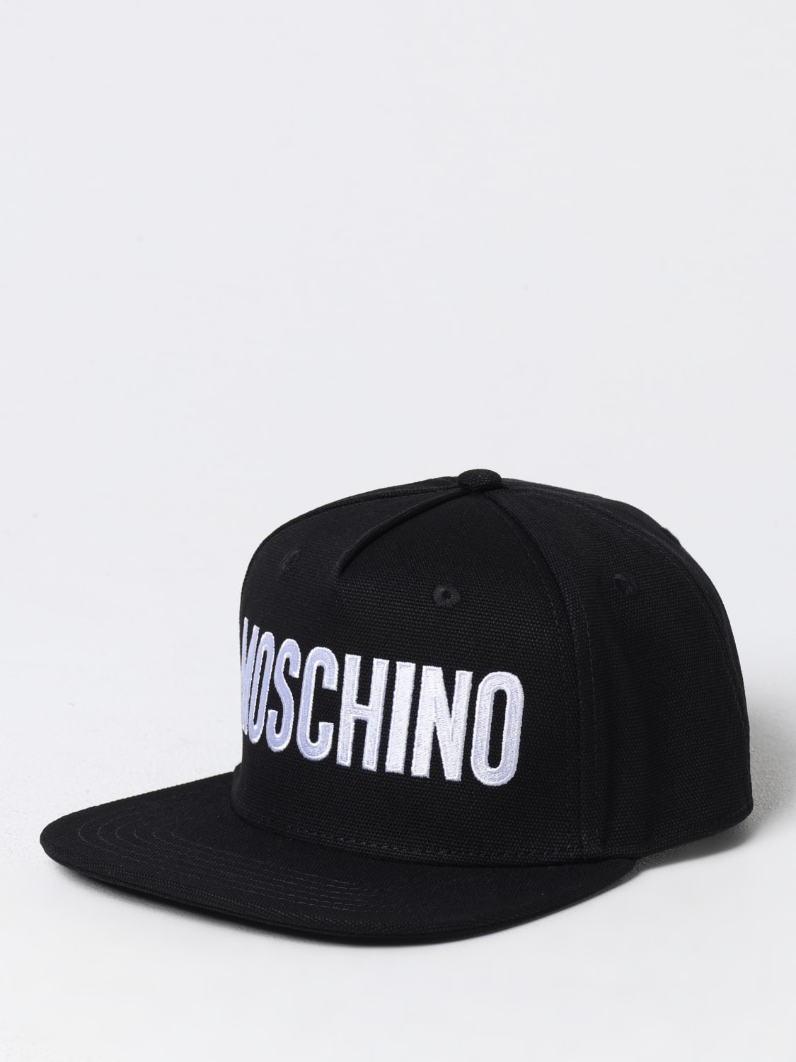 Giglio Cappello Moschino Couture in cotone con logo ricamato