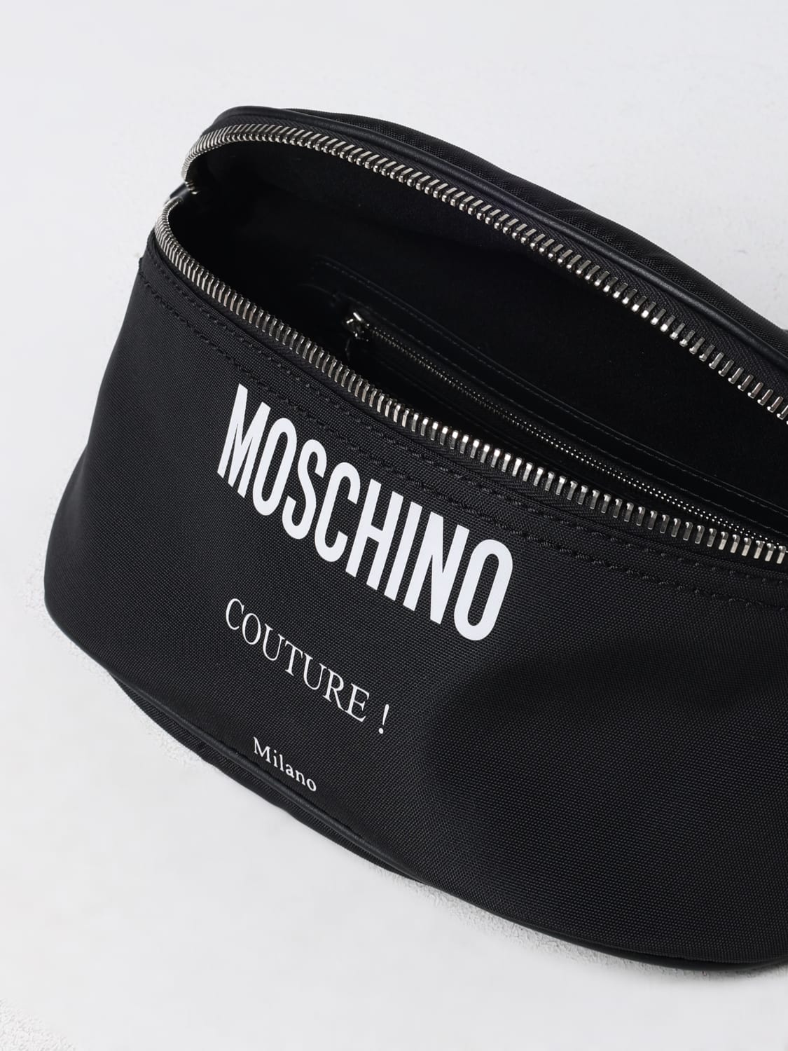 MOSCHINO COUTURE BELT BAG: Belt bag men Moschino Couture, Black - Img 5