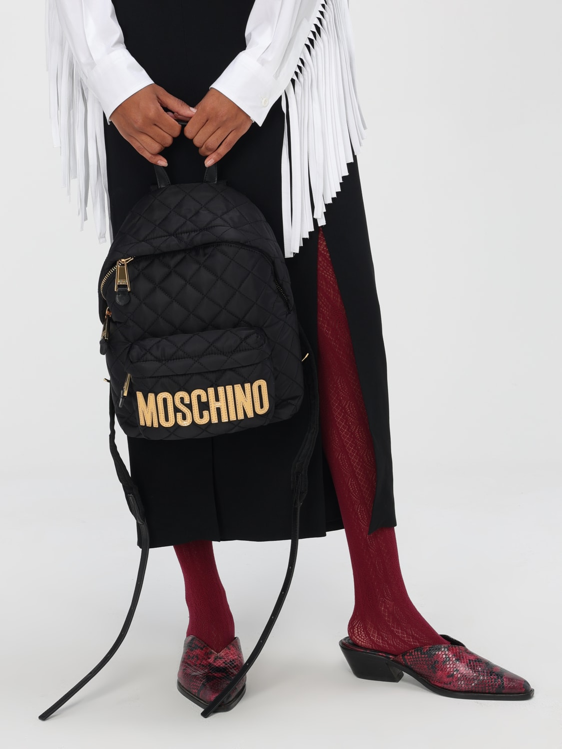 MOSCHINO COUTURE BACKPACK: Backpack woman Moschino Couture, Black - Img 2