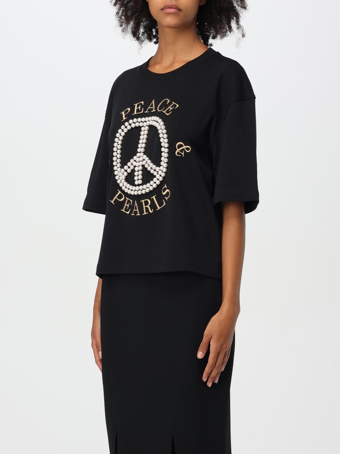 MOSCHINO COUTURE T-SHIRT: T-shirt woman Moschino Couture, Black - Img 3