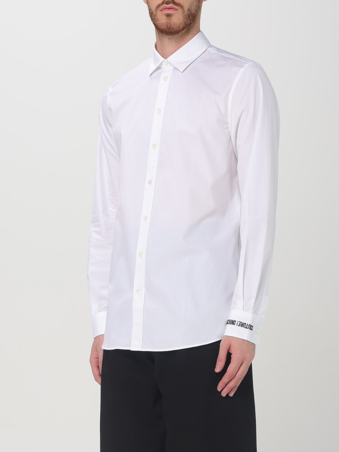 MOSCHINO COUTURE CAMICIA: Camicia basic Moschino Couture in cotone , Bianco - Img 4