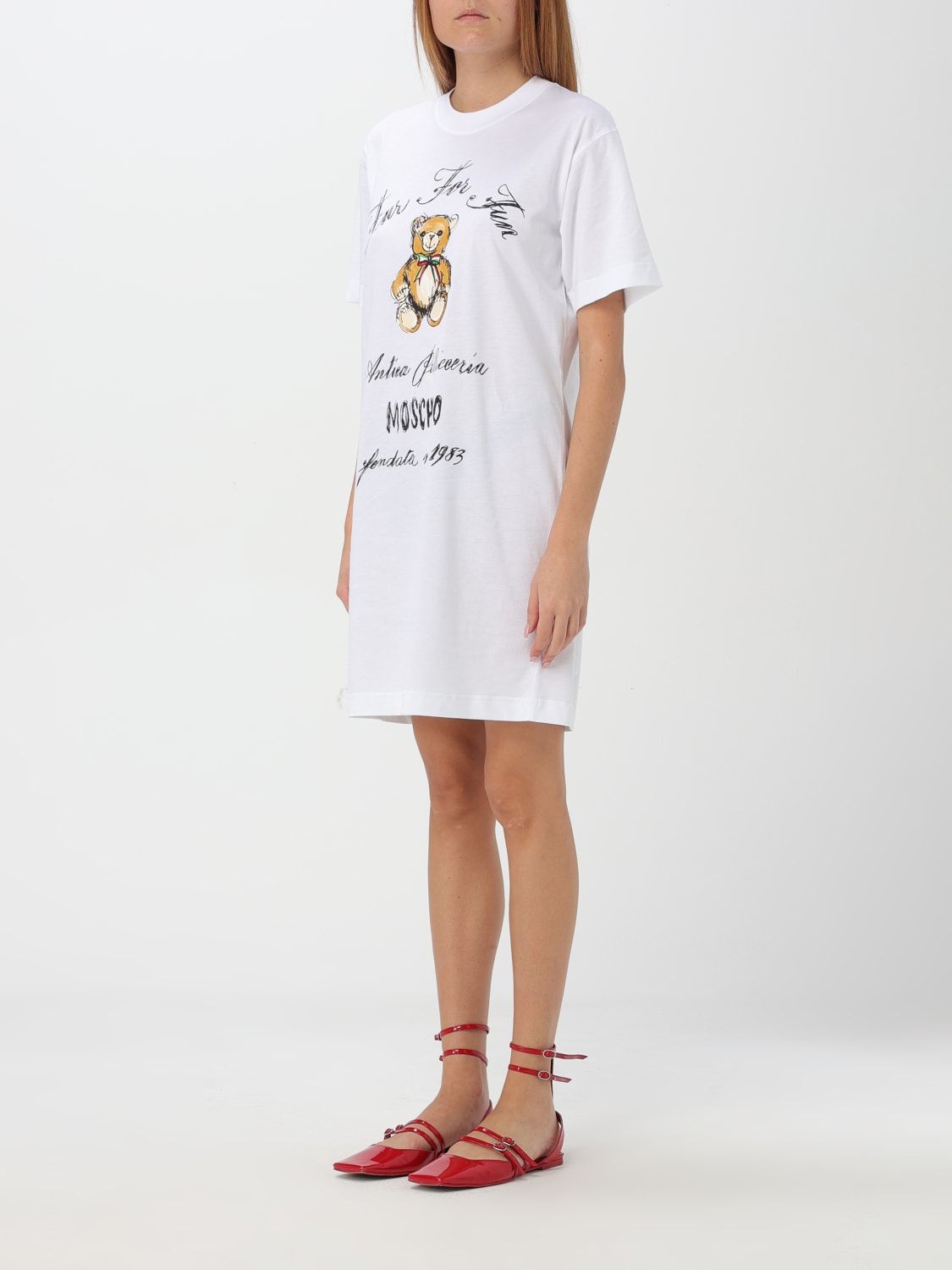 MOSCHINO COUTURE ROBES: T-shirt femme Moschino Couture, Blanc - Img 3