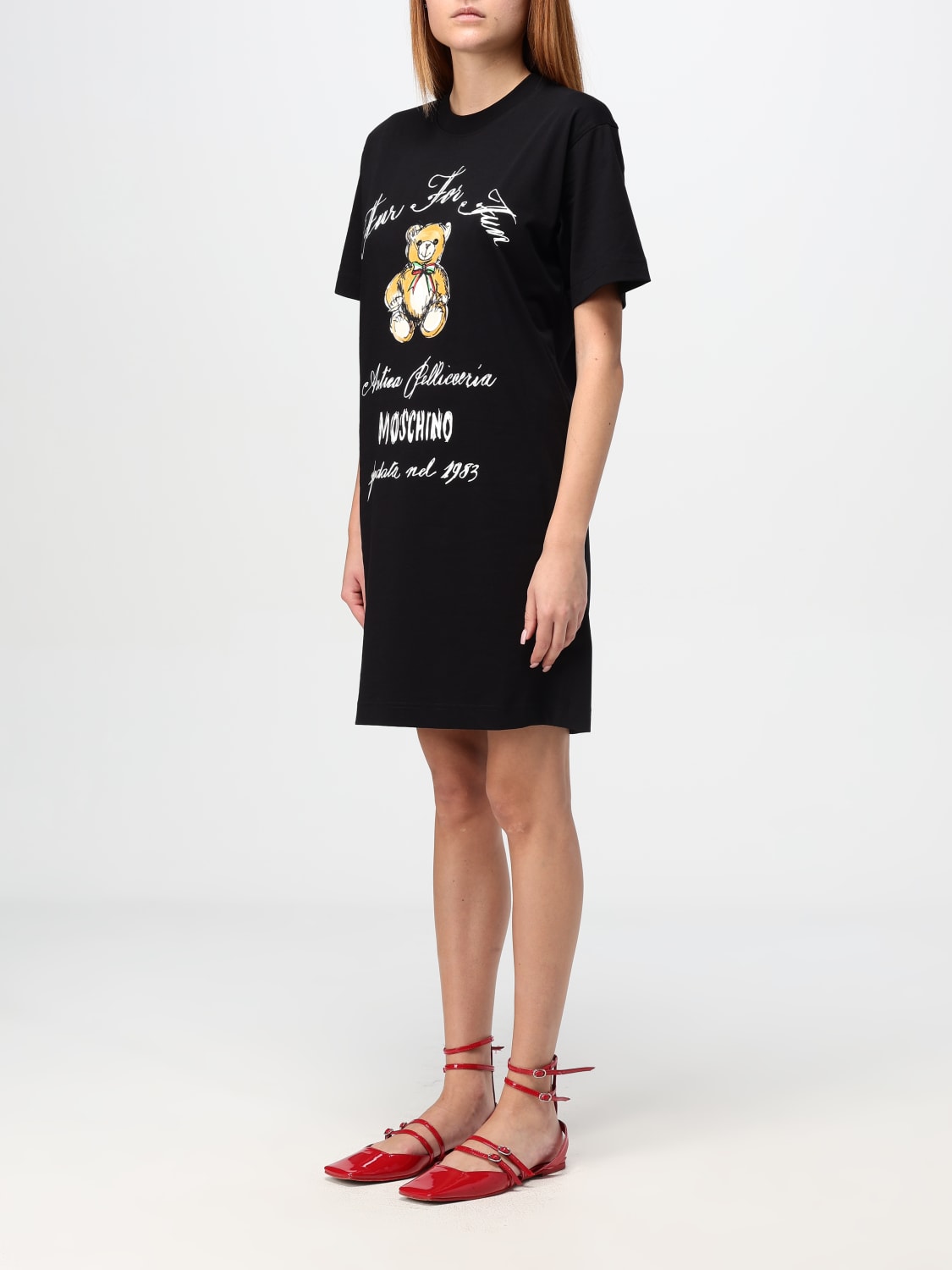 MOSCHINO COUTURE DRESS: T-shirt woman Moschino Couture, Black - Img 3