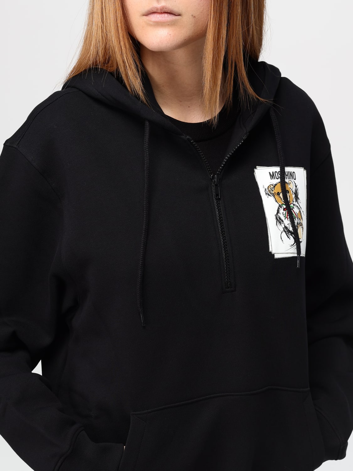 MOSCHINO COUTURE SWEATSHIRT: Sweatshirt woman Moschino Couture, Black - Img 4