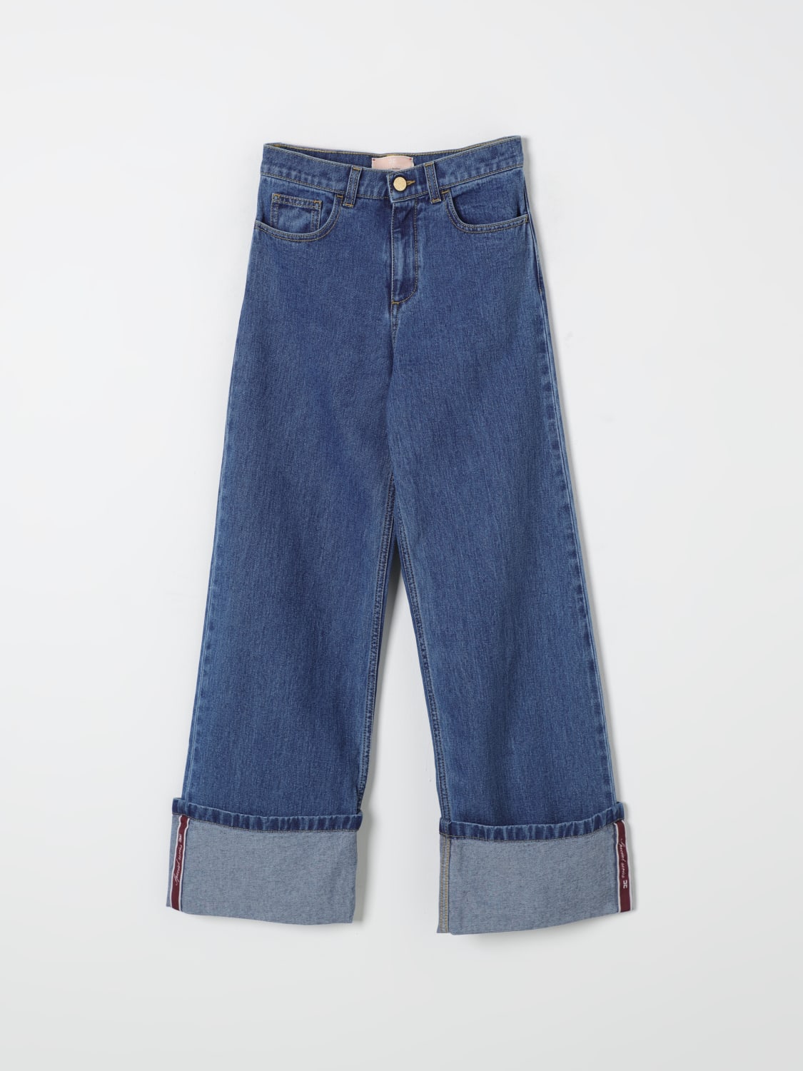 ELISABETTA FRANCHI LA MIA BAMBINA JEANS: Jeans kinder Elisabetta Franchi La Mia Bambina, Denim - Img 1