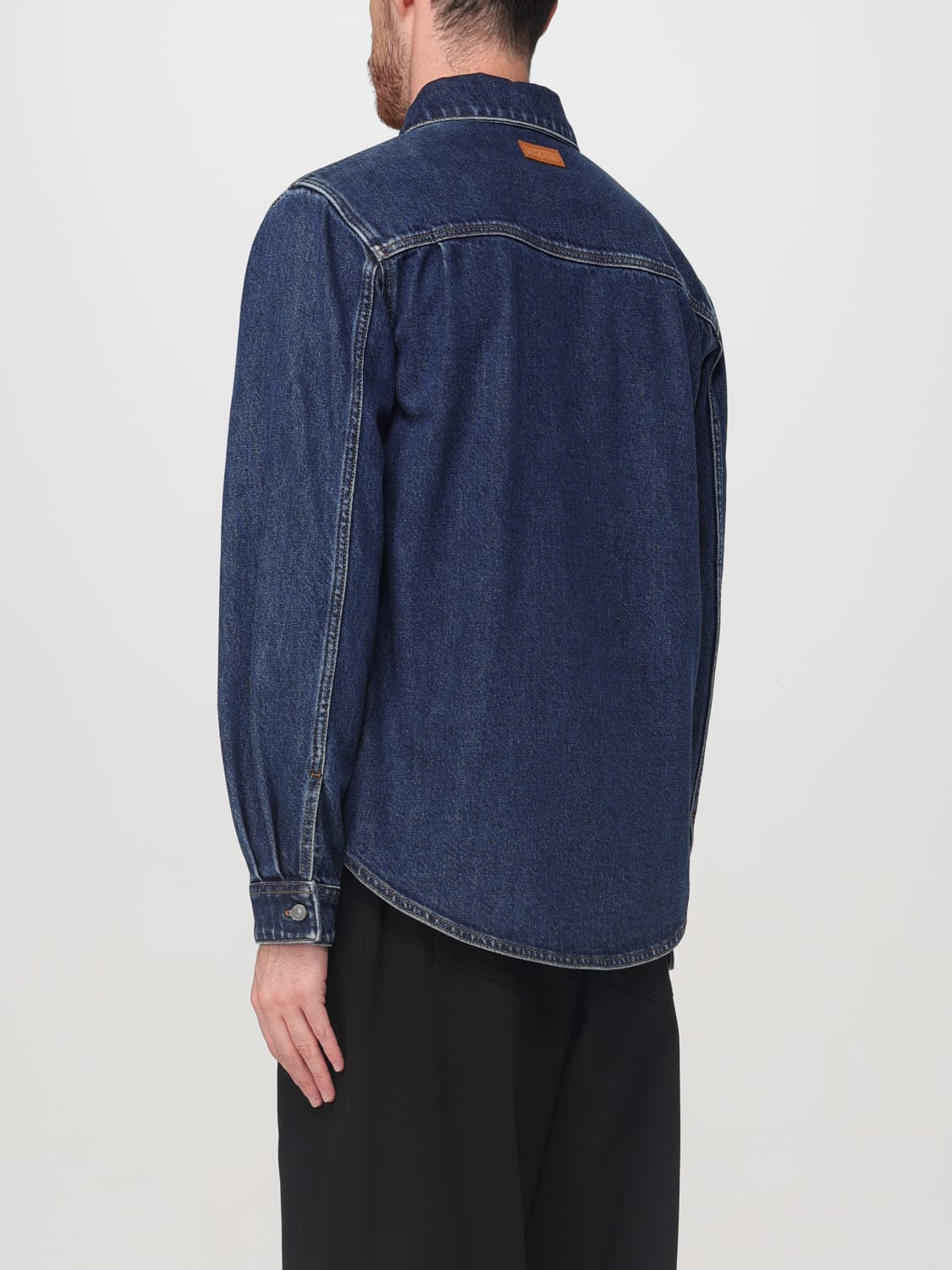 MOSCHINO COUTURE SHIRT: Shirt men Moschino Couture, Denim - Img 3