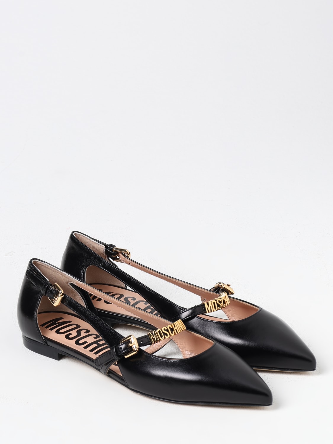 MOSCHINO COUTURE FLAT SHOES: Flat shoes woman Moschino Couture, Black - Img 2