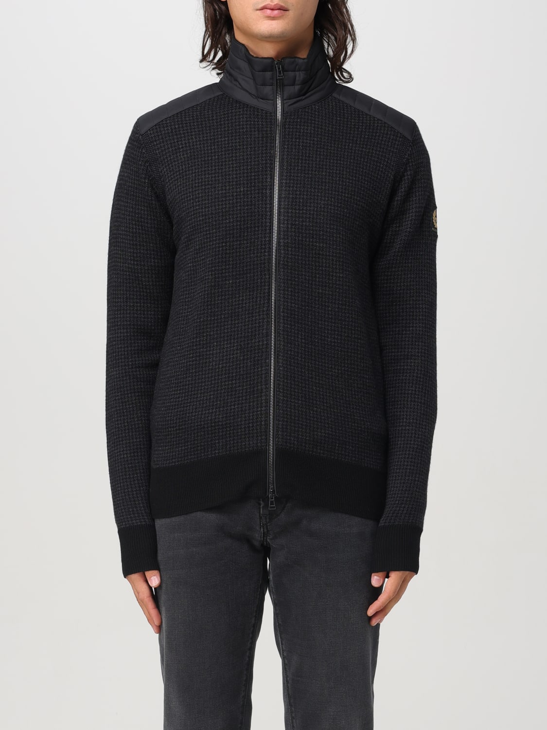 BELSTAFF CARDIGAN: Sweater men Belstaff, Black - Img 1