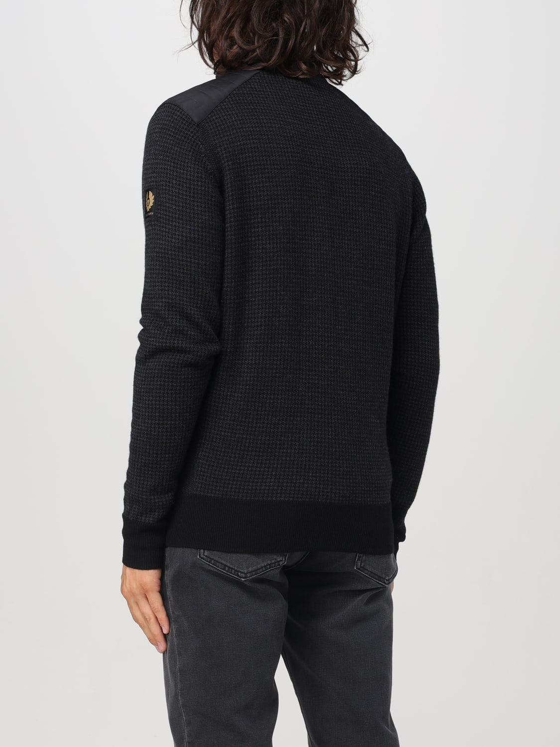 BELSTAFF CARDIGAN: Sweater men Belstaff, Black - Img 2