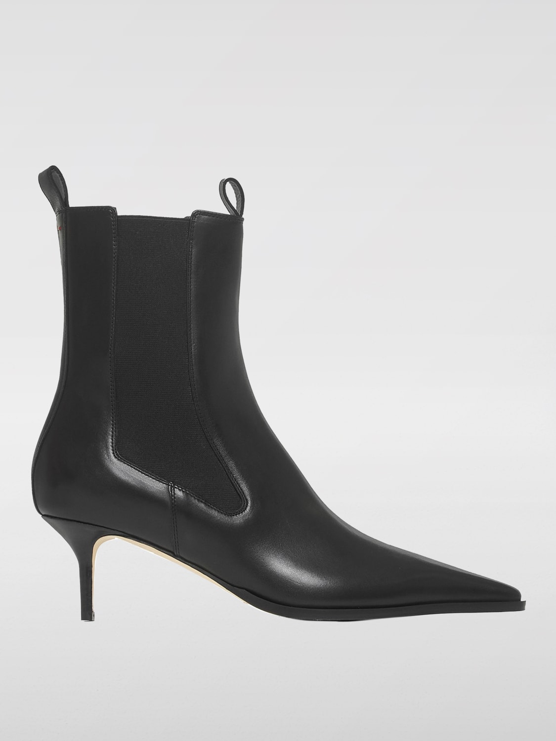 AEYDE FLAT ANKLE BOOTS: Boots woman Aeyde, Black - Img 1