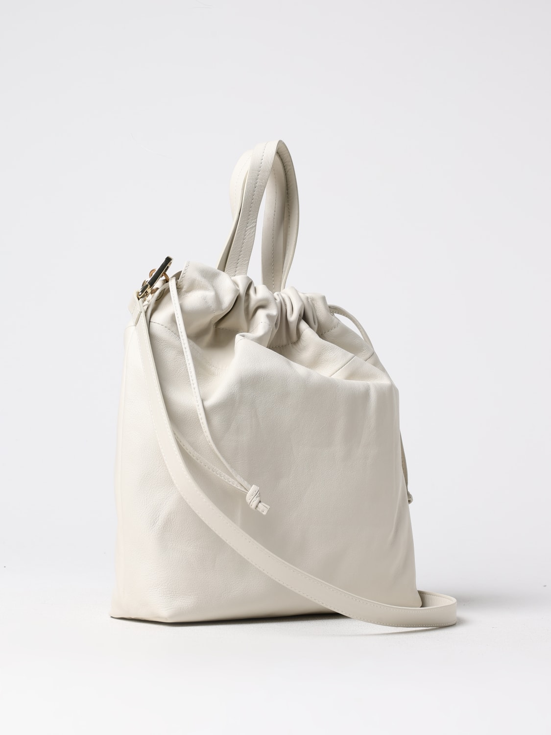 TWINSET BORSA A SPALLA: Borsa Twinset in pelle , Bianco - Img 2