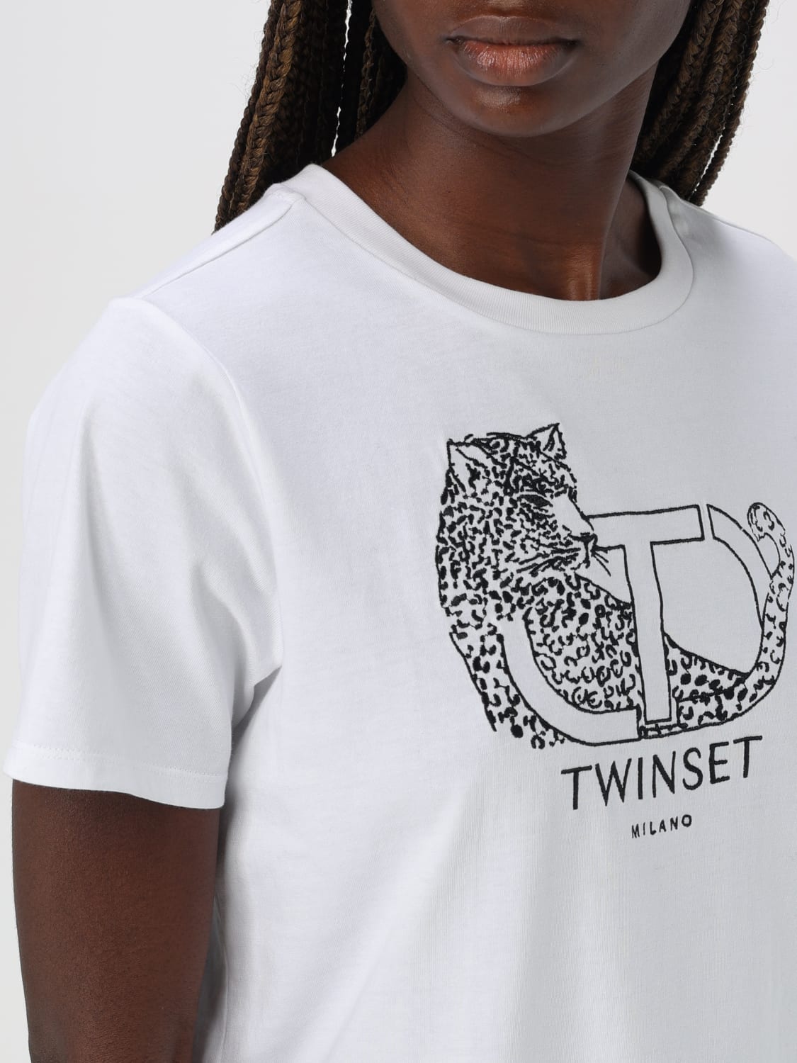 TWINSET T-SHIRT: T-shirt woman Twinset, White - Img 3