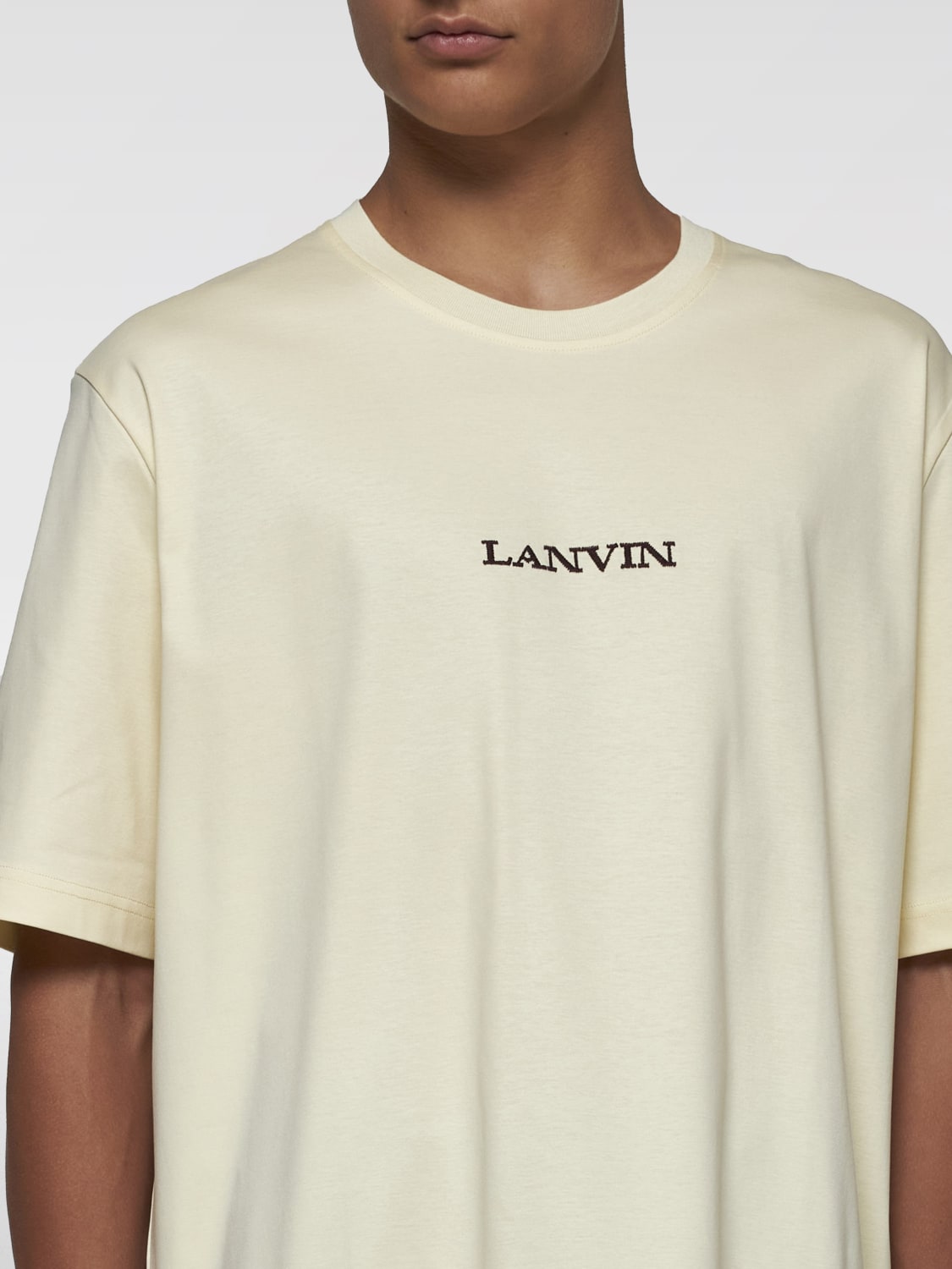 LANVIN T恤: T恤 男士 Lanvin, 石英石色 - Img 3