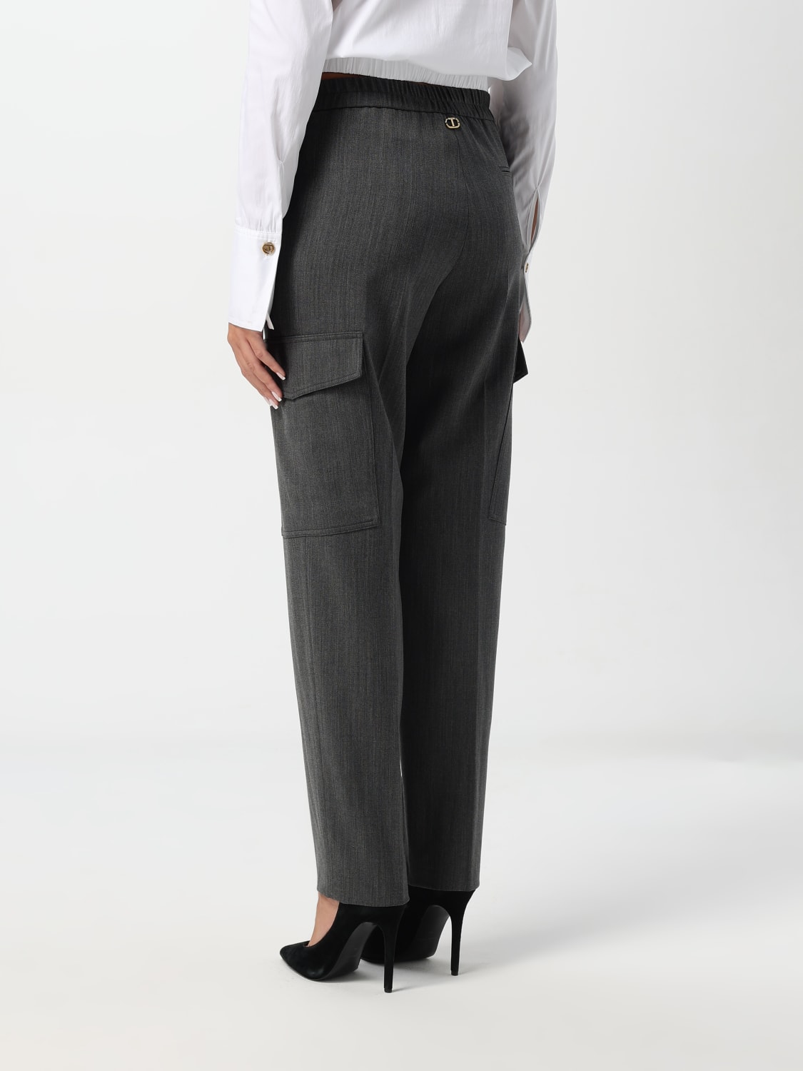 TWINSET PANTS: Pants woman Twinset, Grey - Img 2