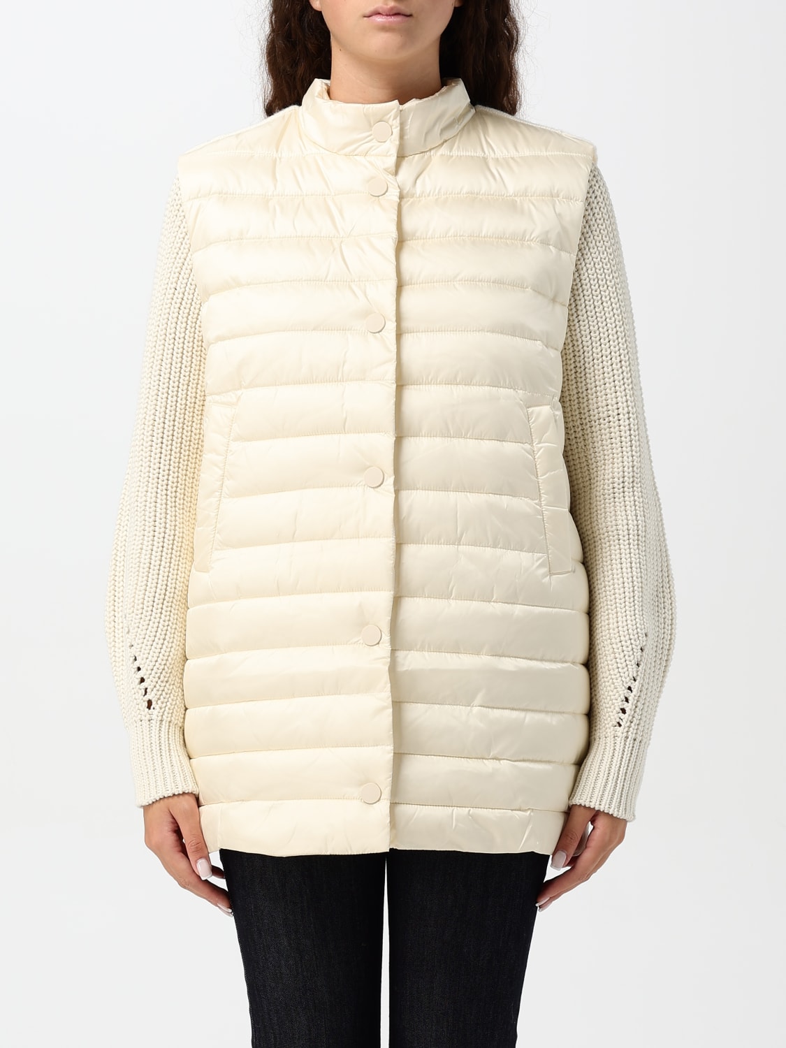 Giglio Gilet Twinset in nylon trapuntato