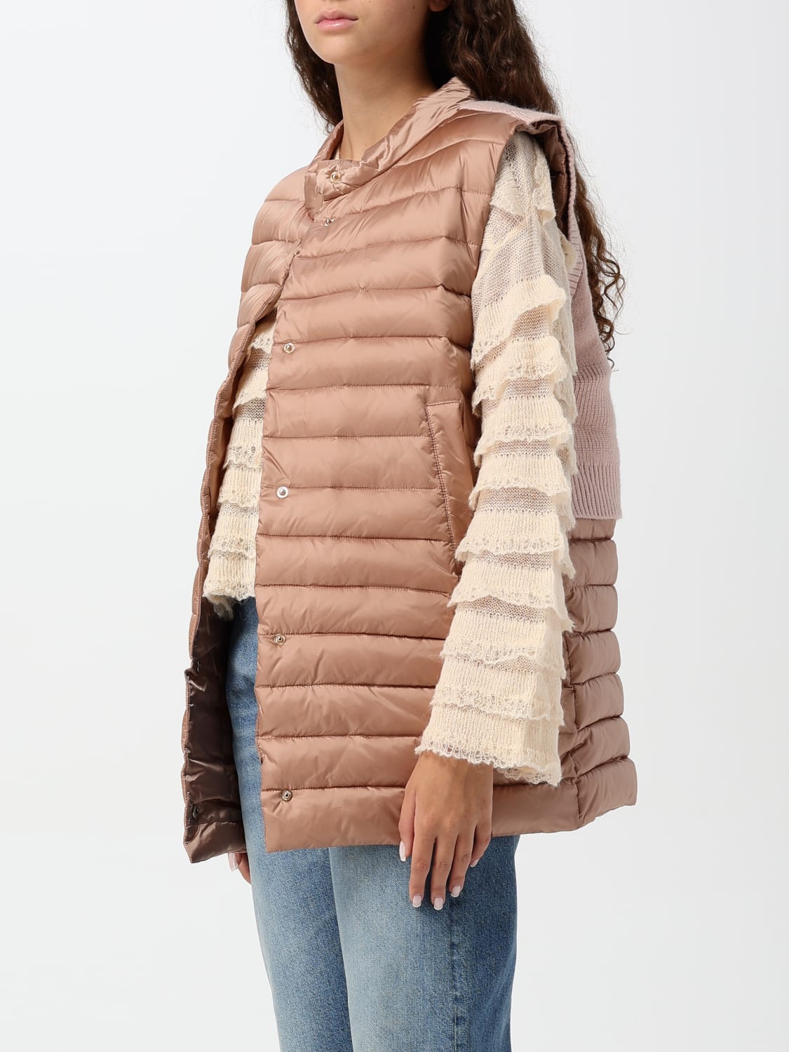 TWINSET WESTE: Jacke damen Twinset, Beige - Img 3