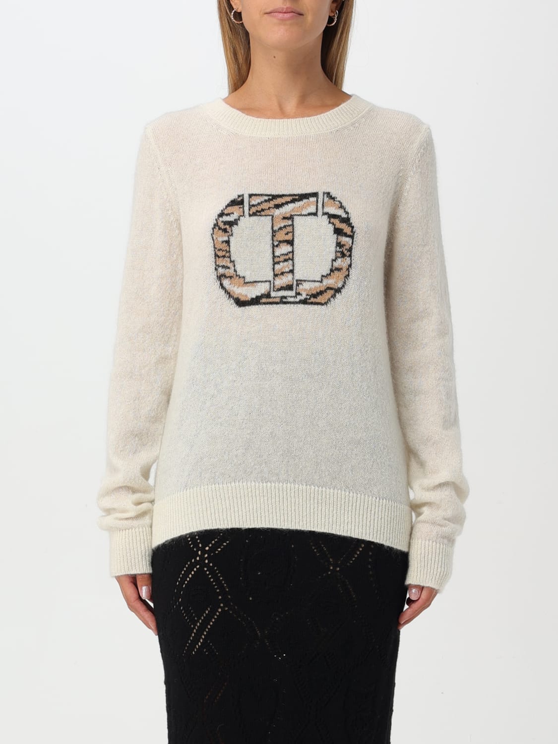 TWINSET SWEATER: Top woman Twinset, White - Img 1