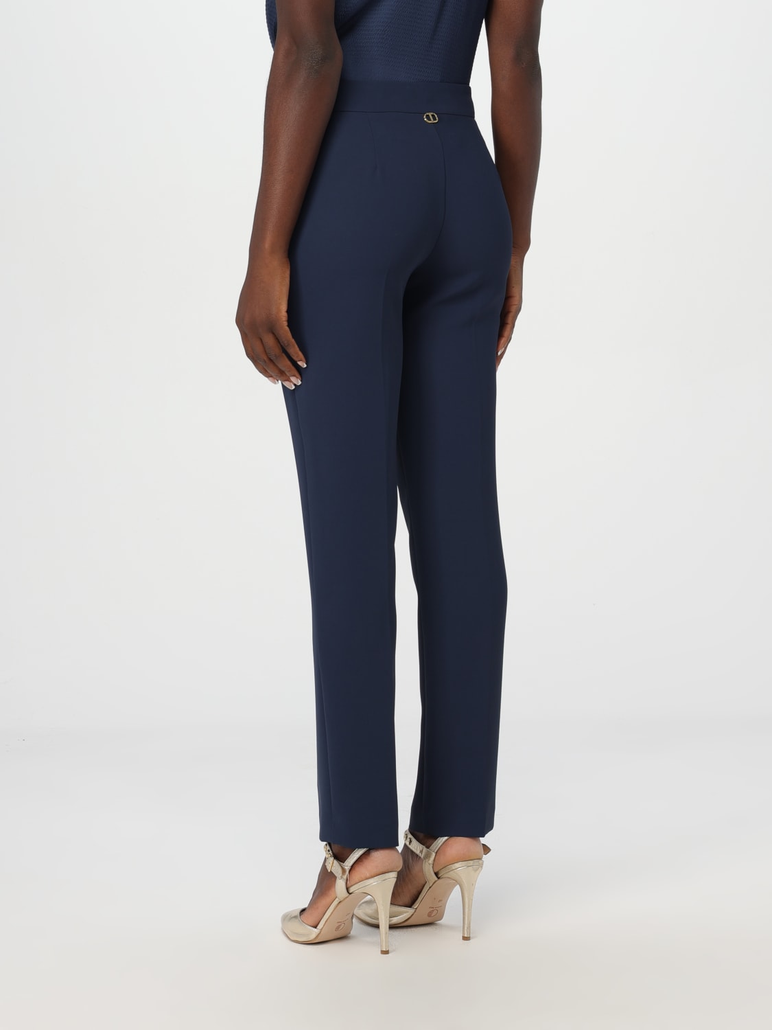 TWINSET PANTS: Pants woman Twinset, Indigo - Img 2