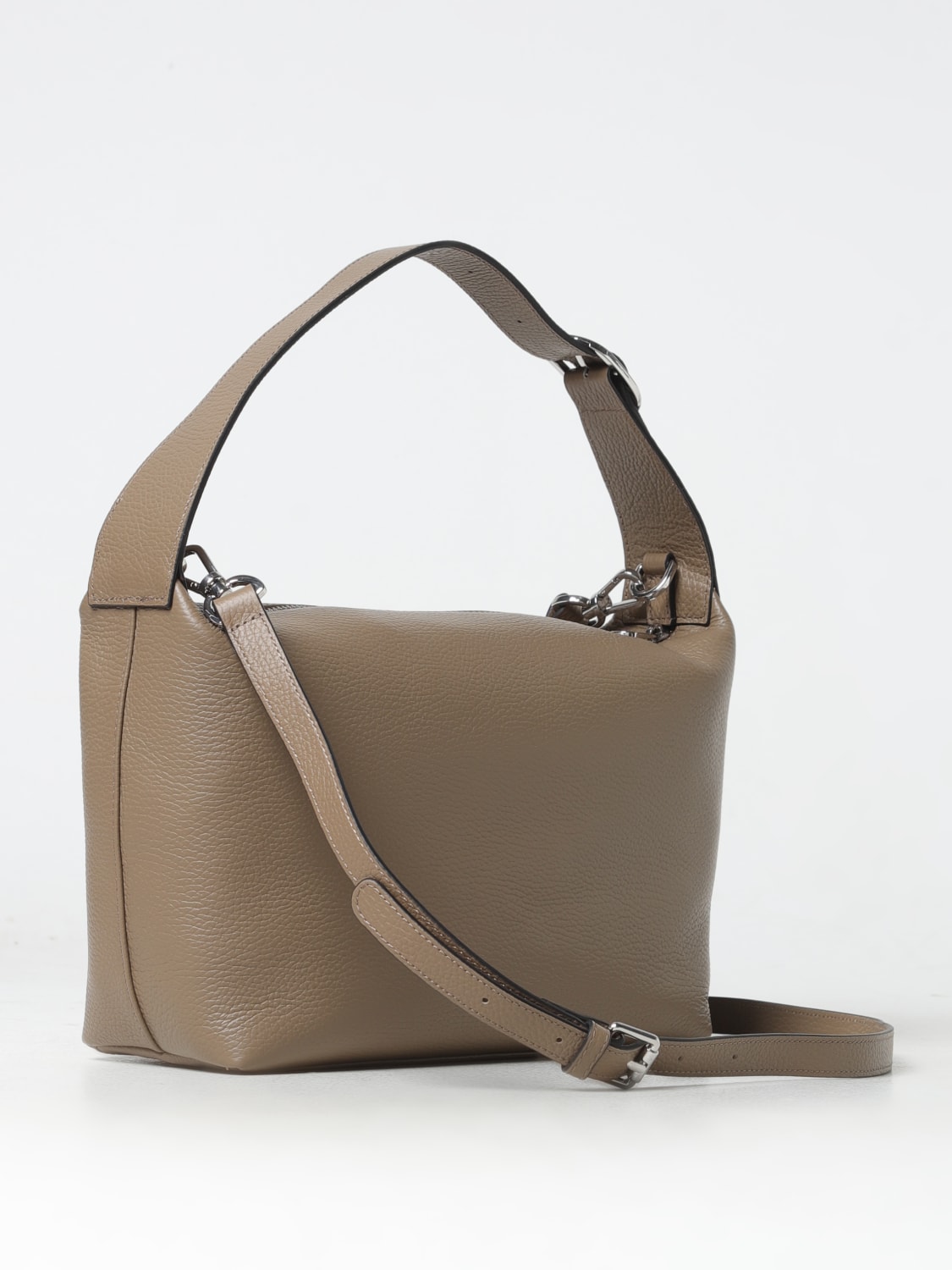 TWINSET BORSA A SPALLA: Borsa Twinset in pelle , Marrone - Img 2