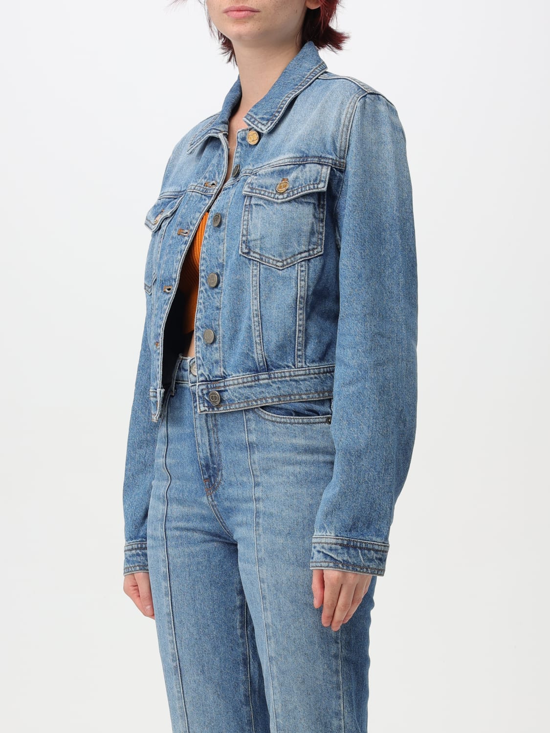 TWINSET JACKET: Jacket woman Twinset, Denim - Img 3