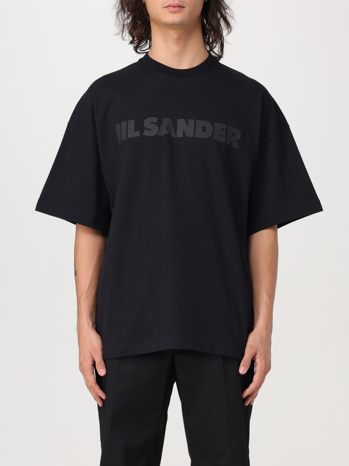 JIL SANDER: T-shirt men - Black | Jil Sander t-shirt