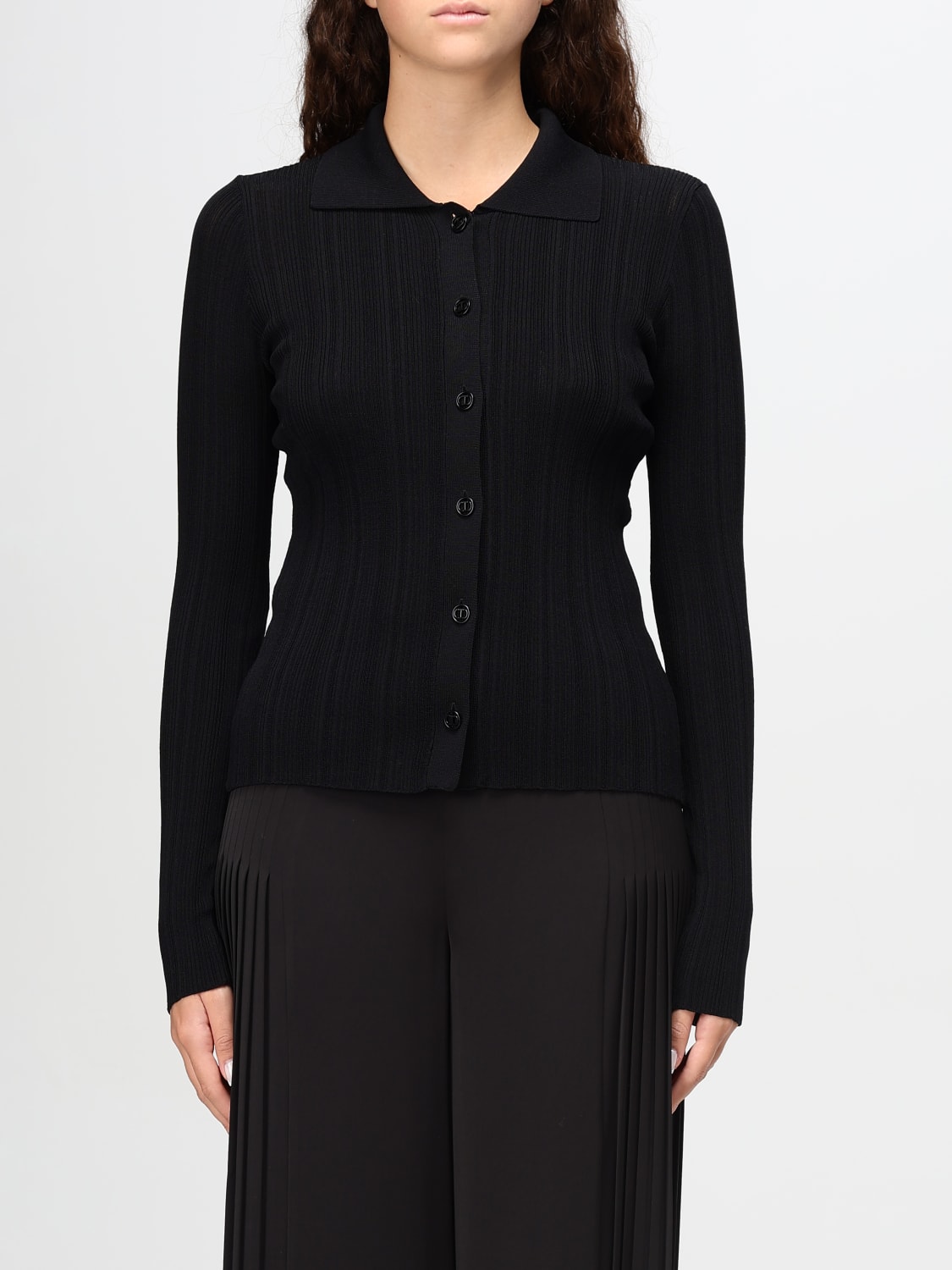 TWINSET CARDIGAN: Cardigan woman Twinset, Black - Img 1