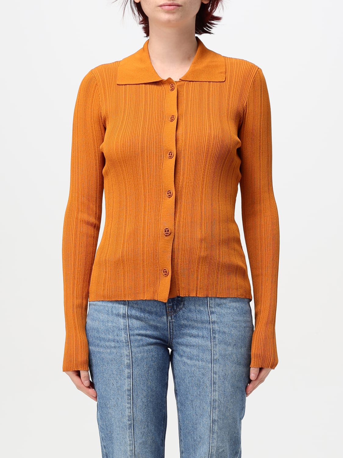 TWINSET CARDIGAN: Cardigan woman Twinset, Ocher - Img 1