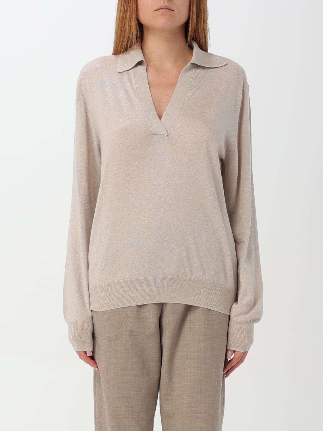 WILD CASHMERE SWEATER: Sweater woman Wild Cashmere, Beige - Img 1