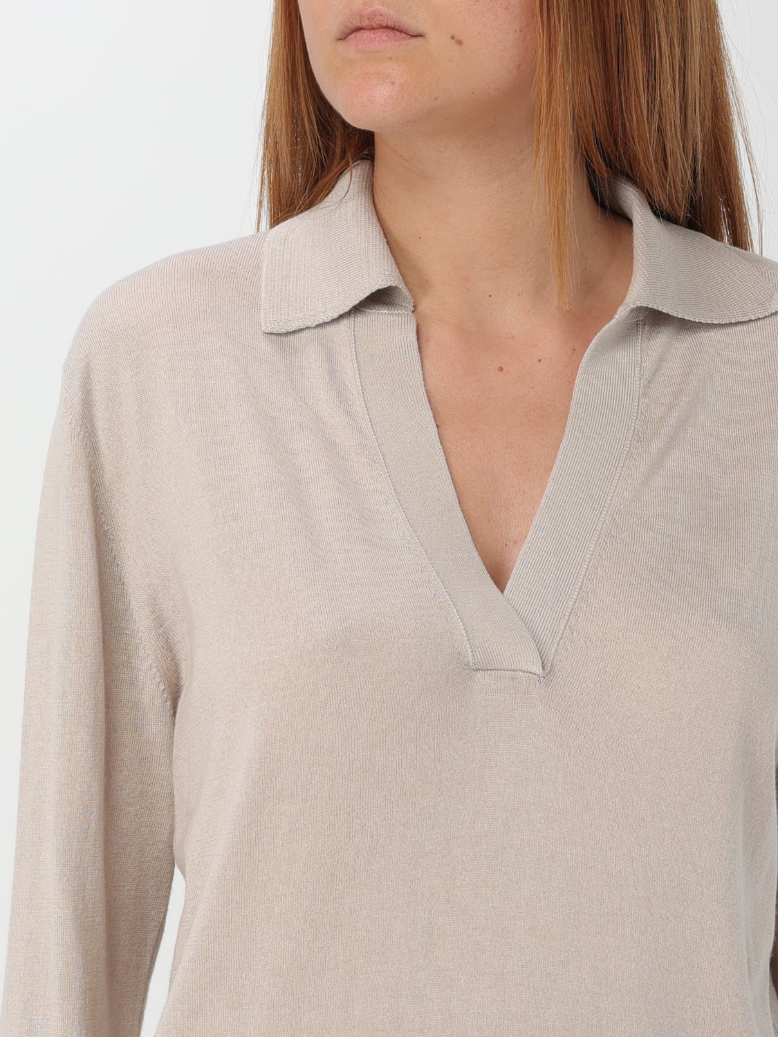 WILD CASHMERE SWEATER: Sweater woman Wild Cashmere, Beige - Img 3