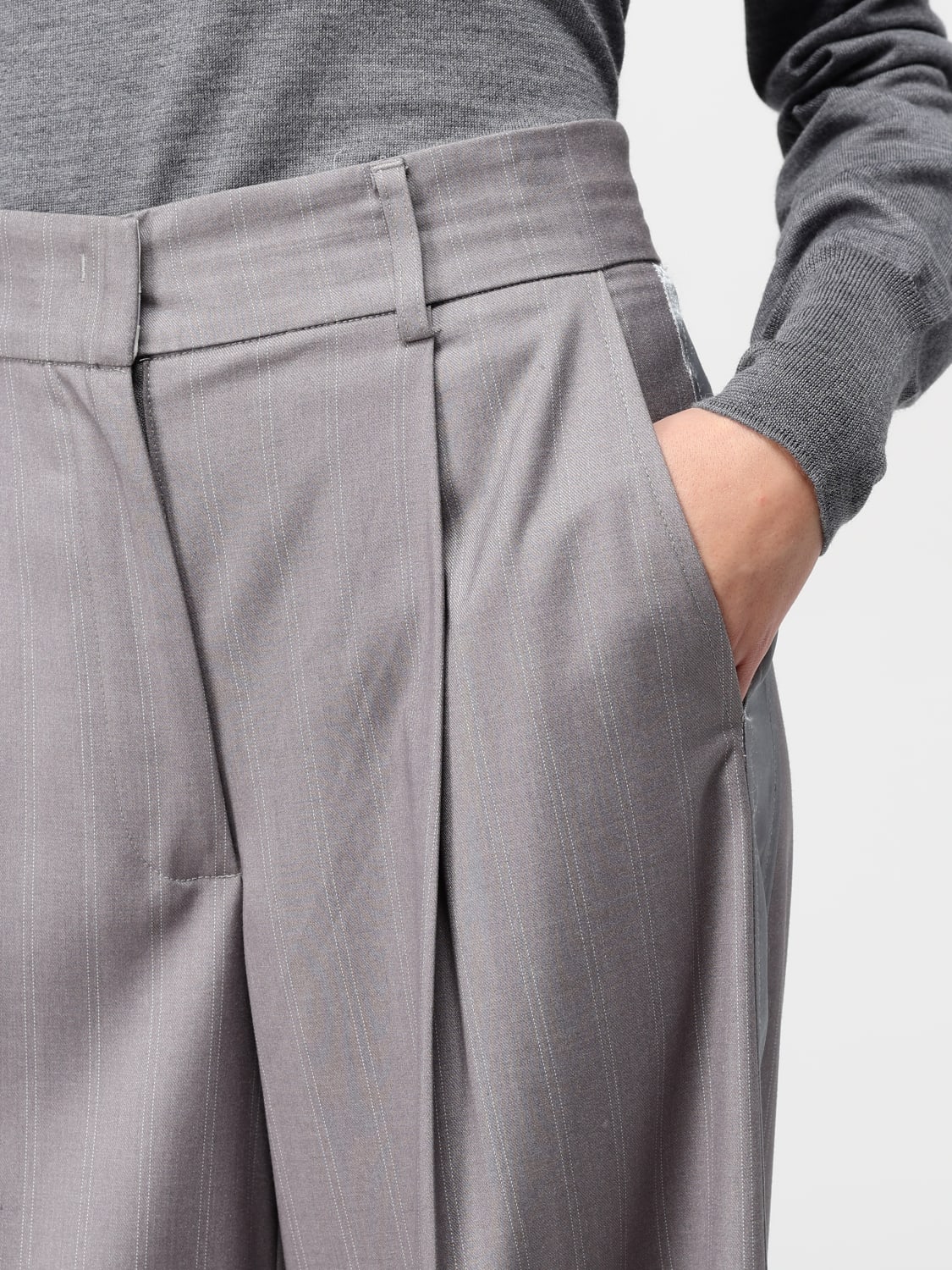 TWINSET PANTS: Pants woman Twinset, Grey - Img 3