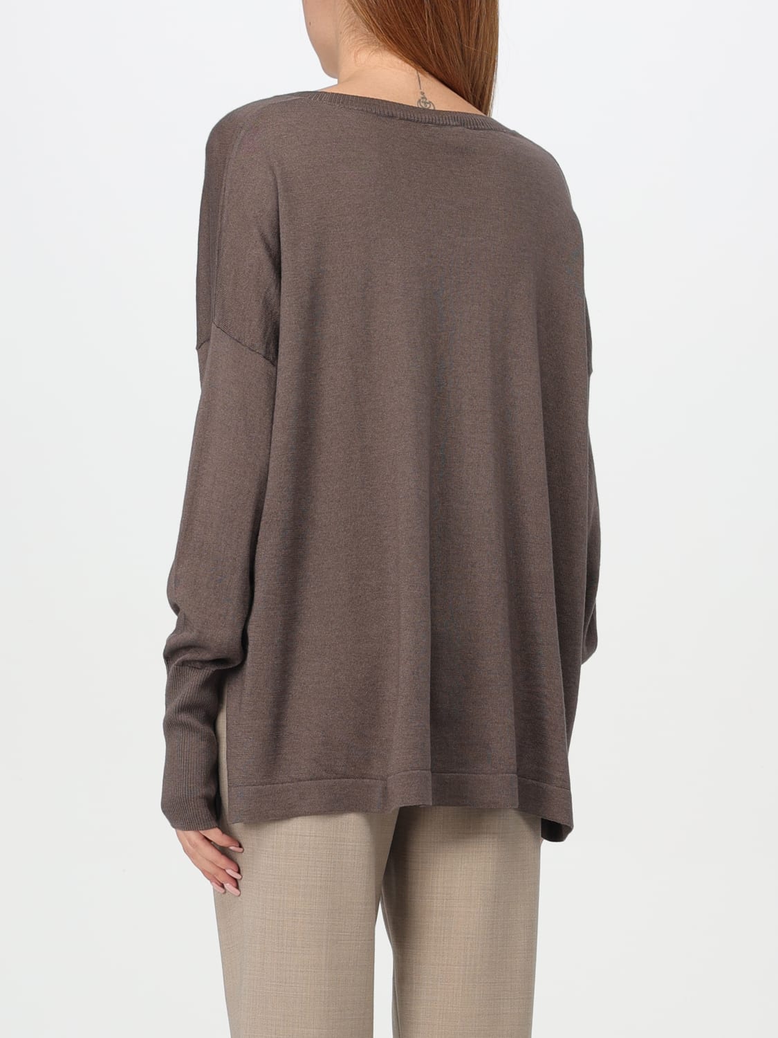 WILD CASHMERE SWEATER: Sweater woman Wild Cashmere, Brown - Img 2