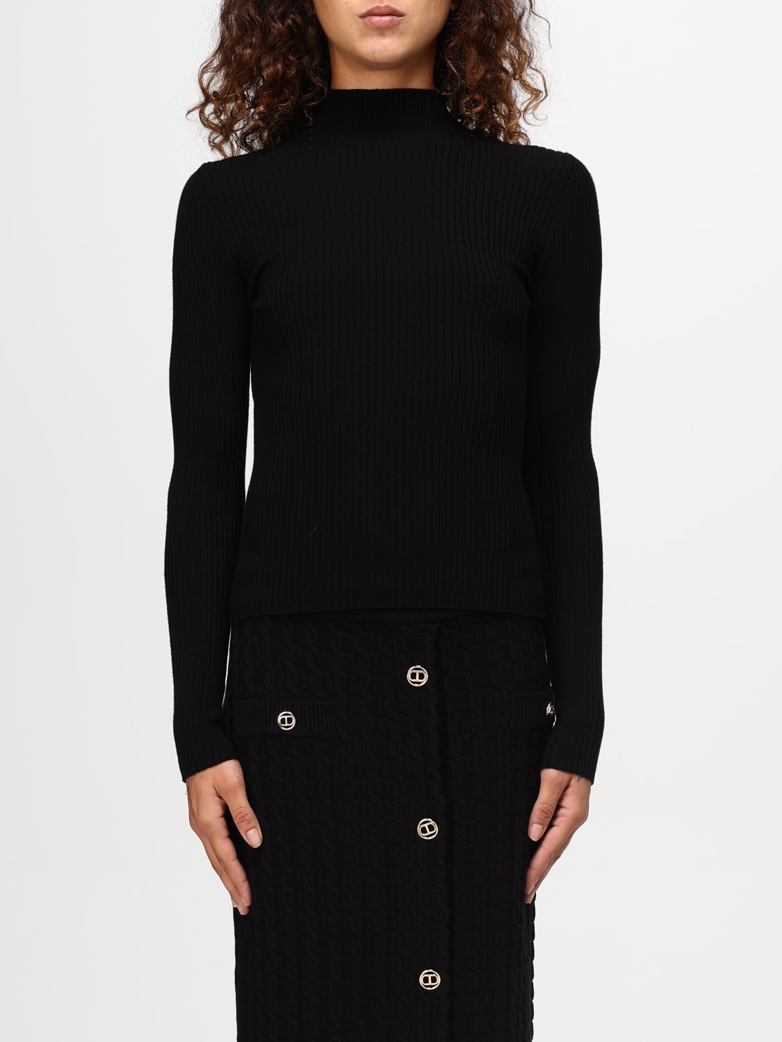 TWINSET SWEATER: Top woman Twinset, Black - Img 1