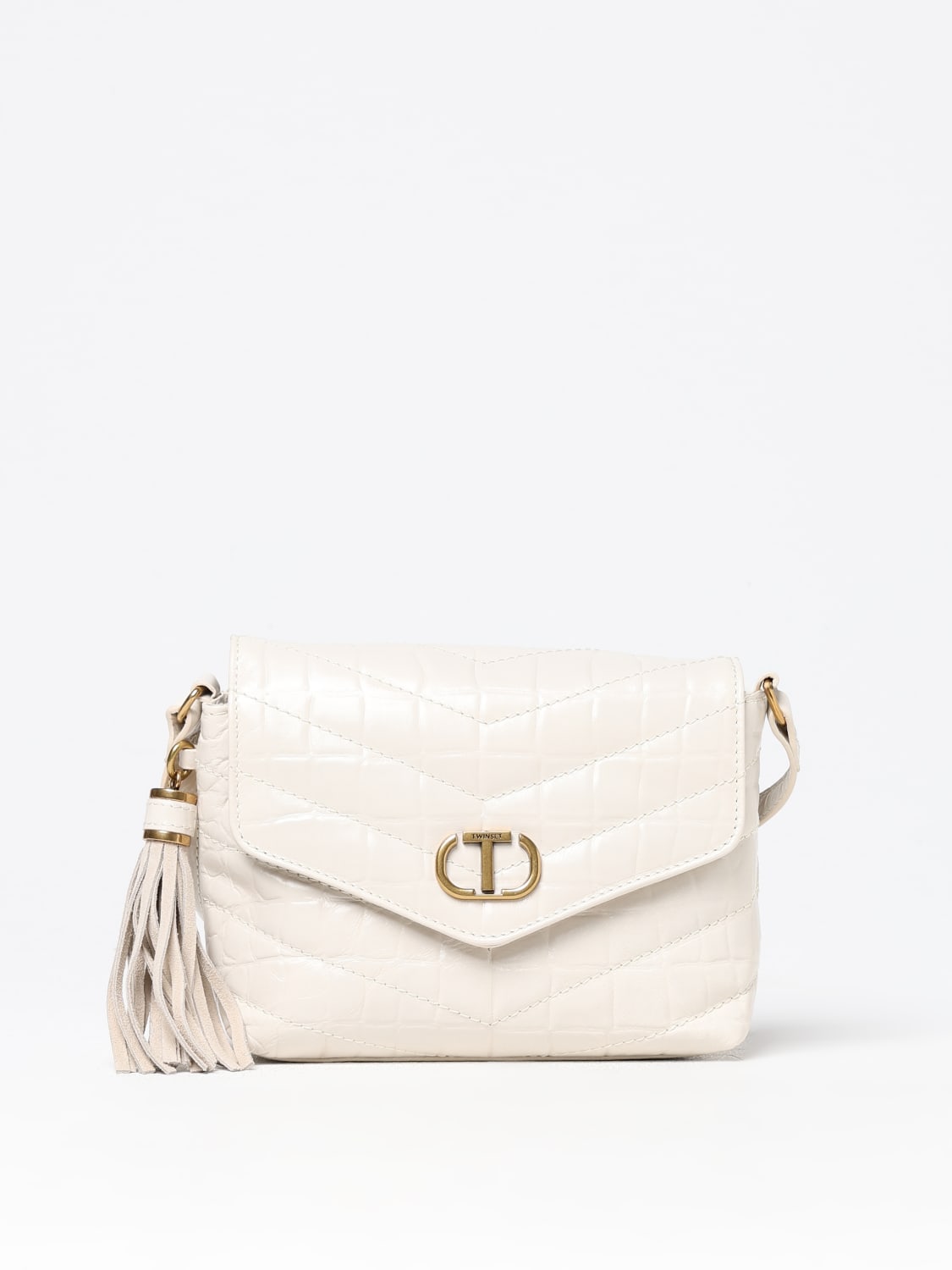 TWINSET MINI BAG: Shoulder bag woman Twinset, White - Img 1