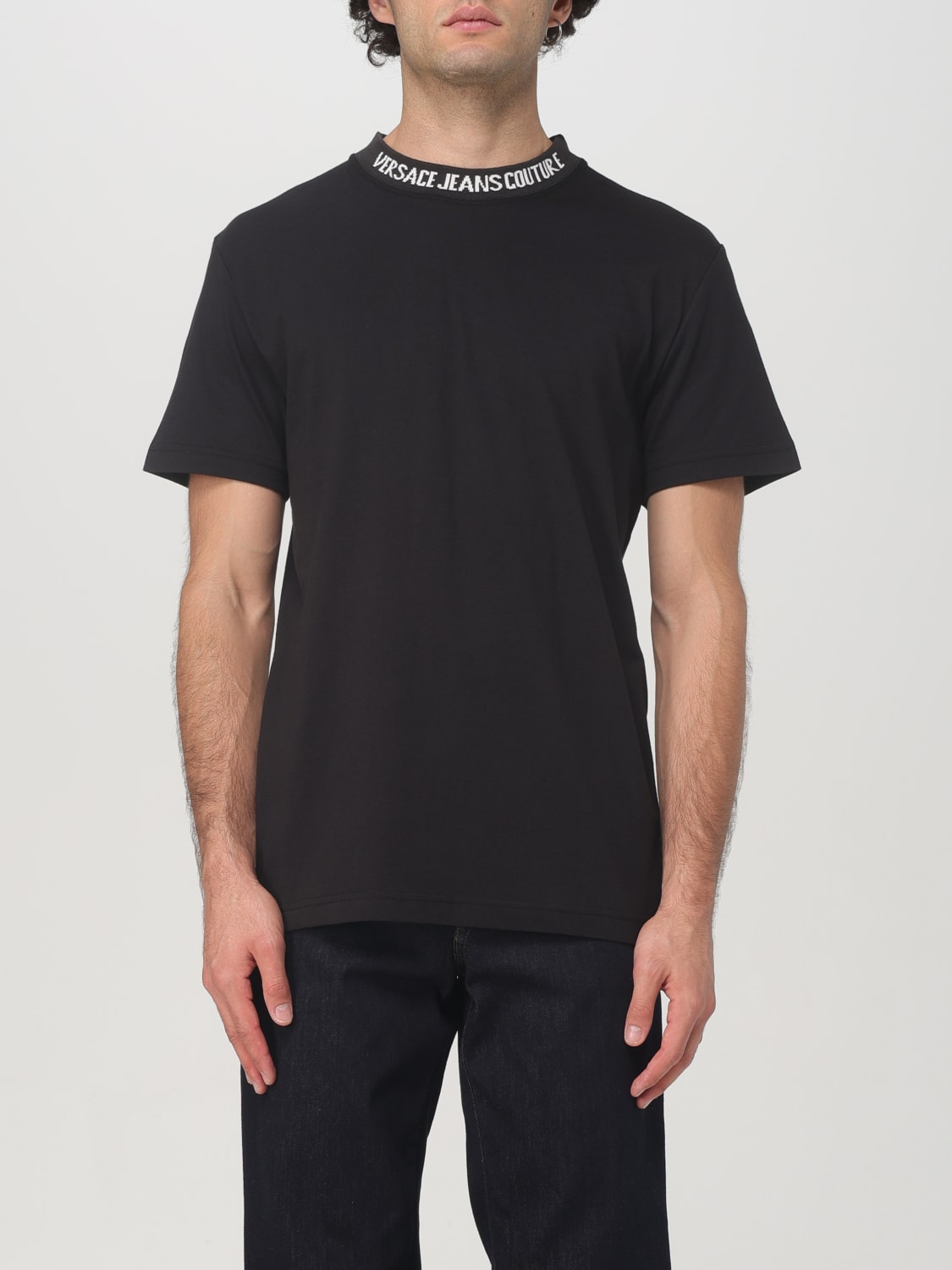 VERSACE JEANS COUTURE T-SHIRT: T-shirt men Versace Jeans Couture, Black - Img 1