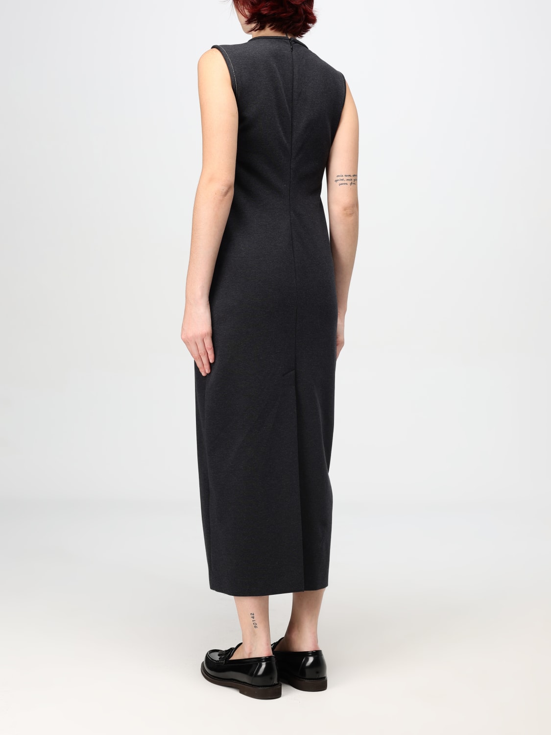 BRUNELLO CUCINELLI DRESS: Dress woman Brunello Cucinelli, Charcoal - Img 2