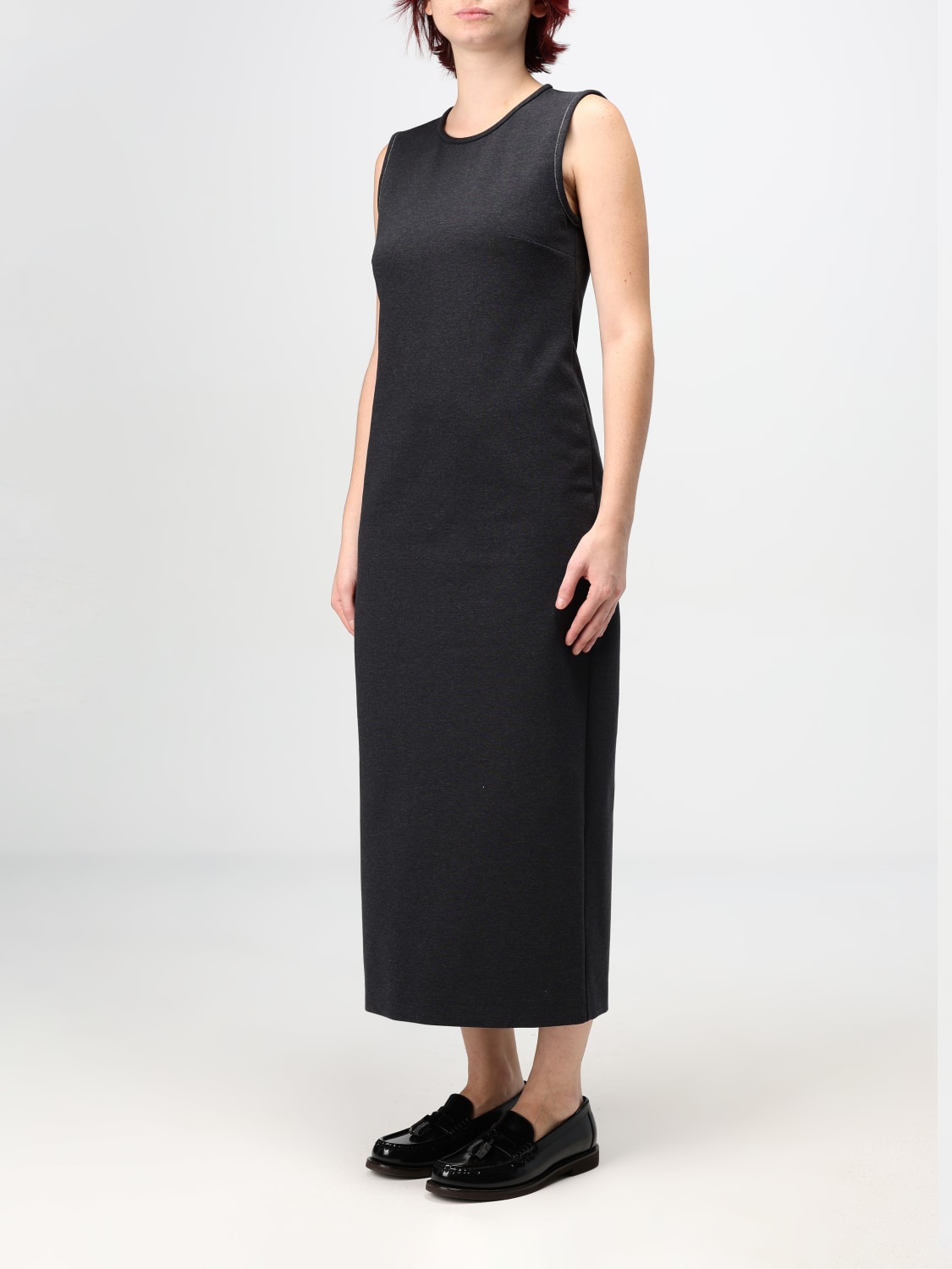 BRUNELLO CUCINELLI DRESS: Dress woman Brunello Cucinelli, Charcoal - Img 3